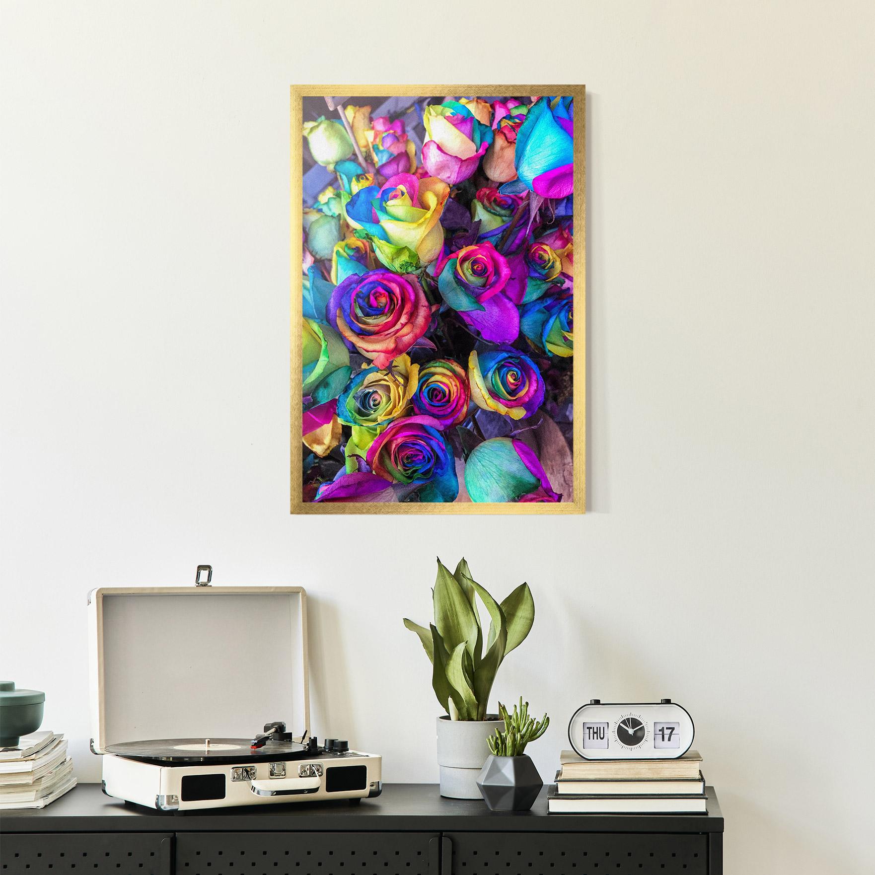 Plakat w Ramie Collorfull Flowers mockup 2