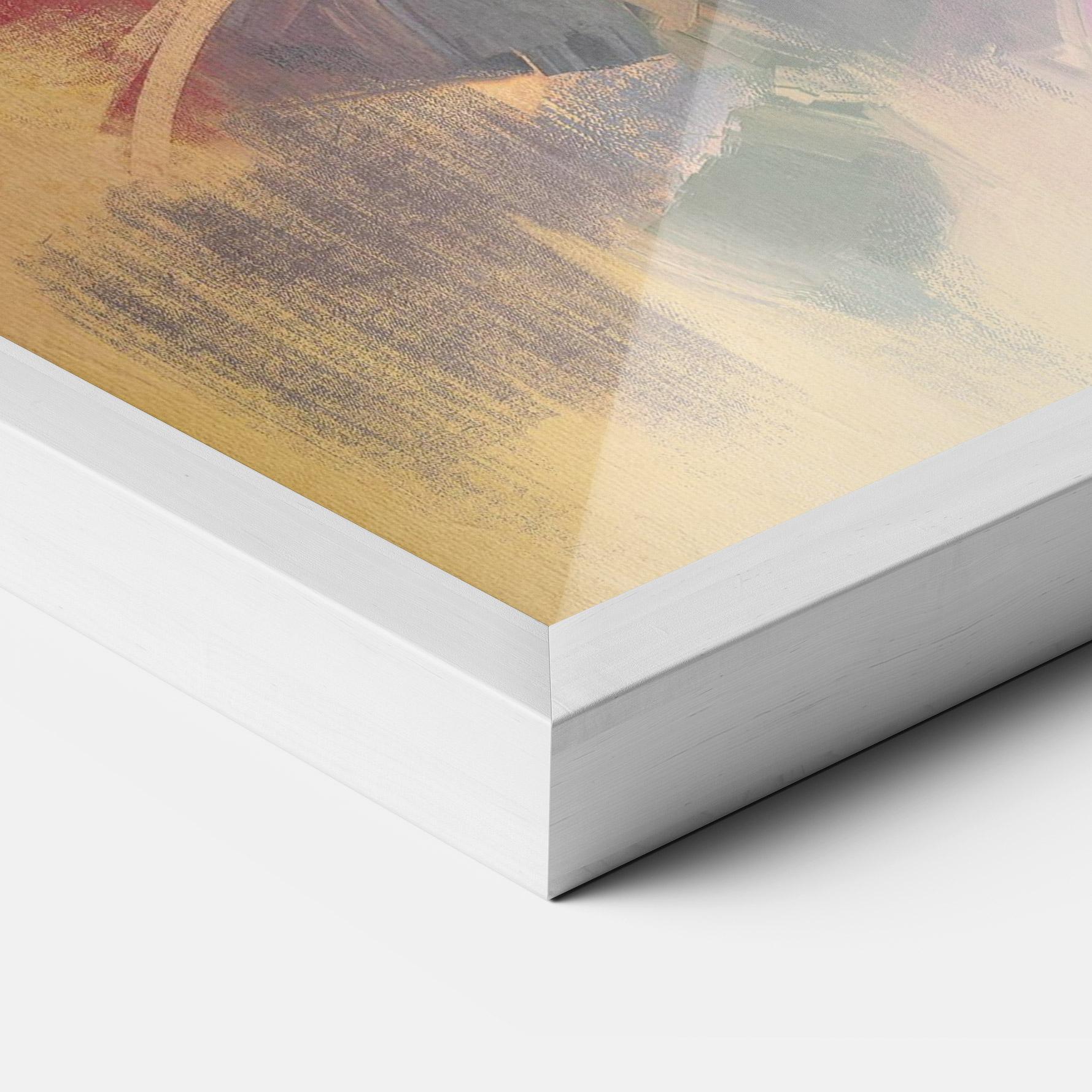 Plakat w Ramie Pink Rose Painting mockup 3