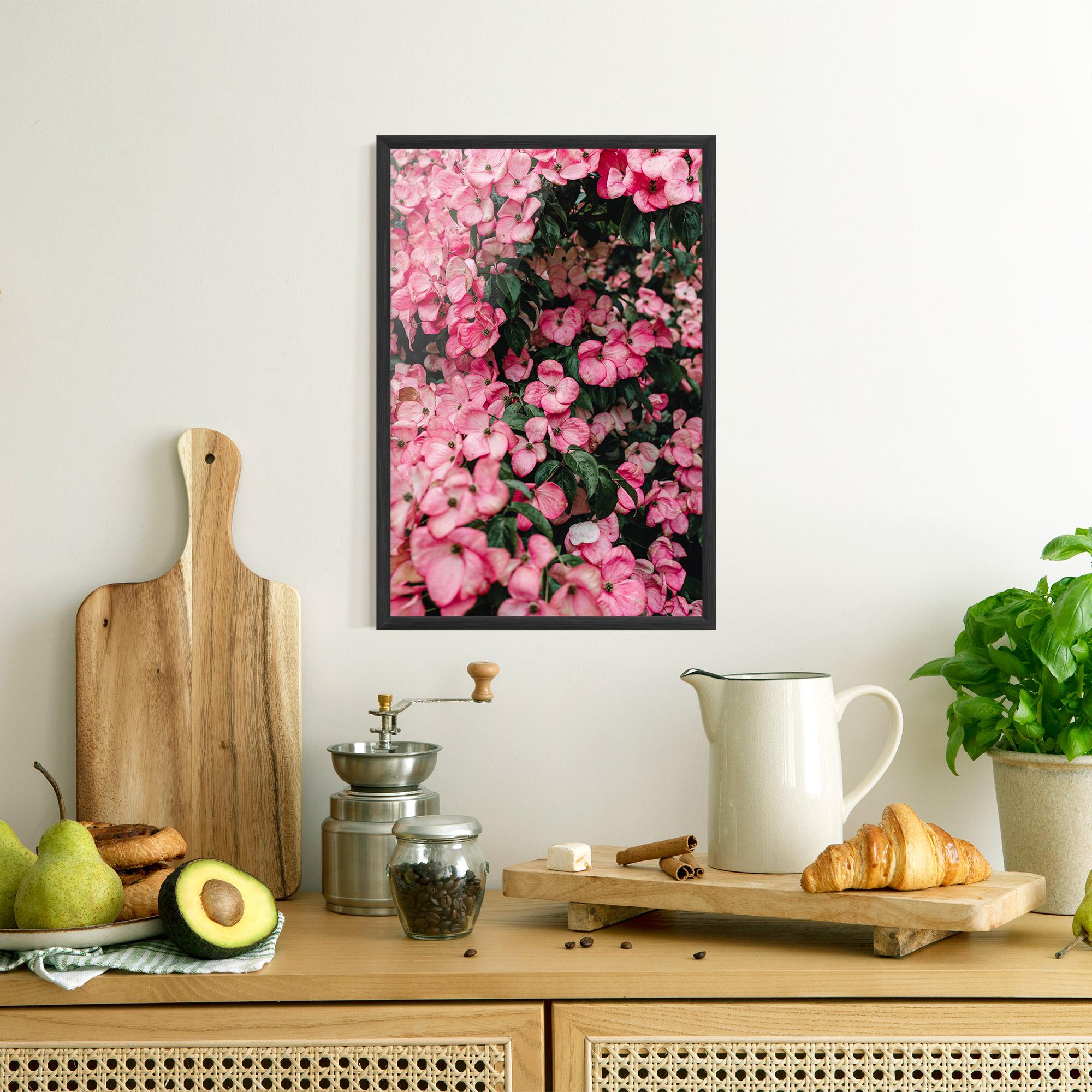 Plakat w Ramie Pink Rose Flower Tree mockup 8