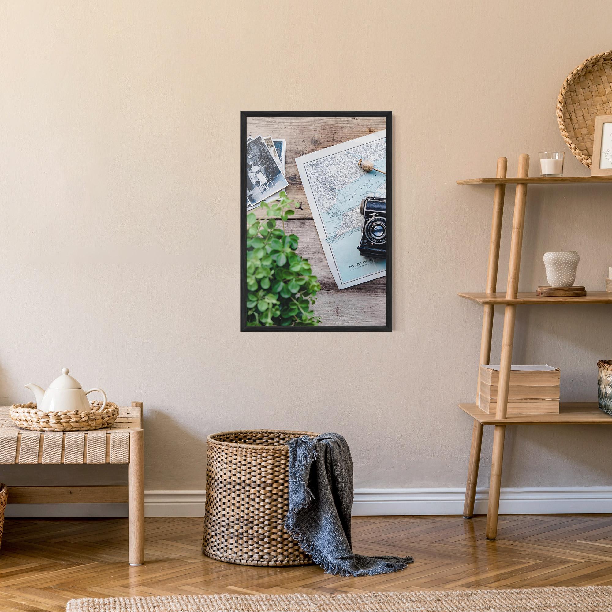 Plakat w Ramie Camera Map mockup 9