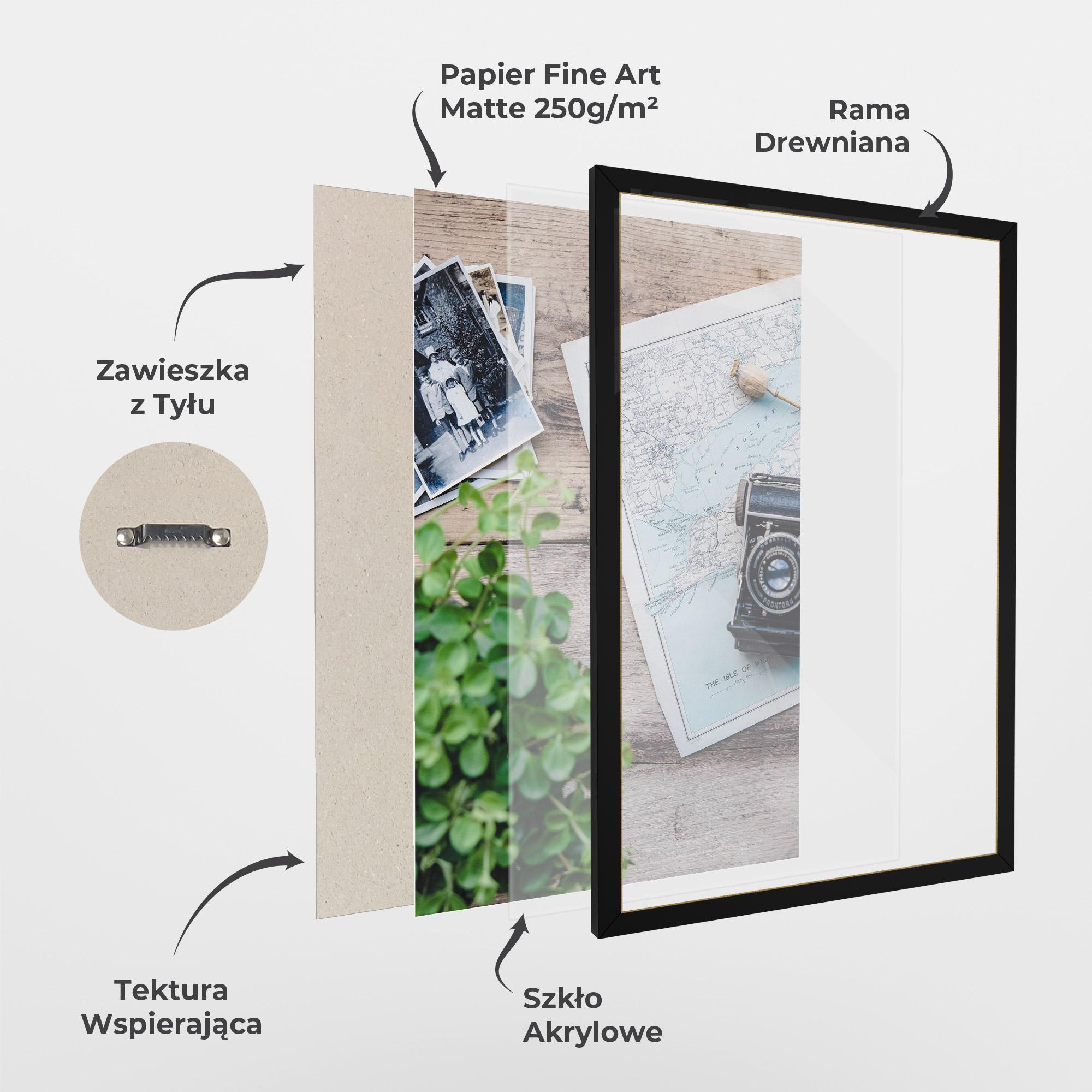 Plakat w Ramie Camera Map mockup 1