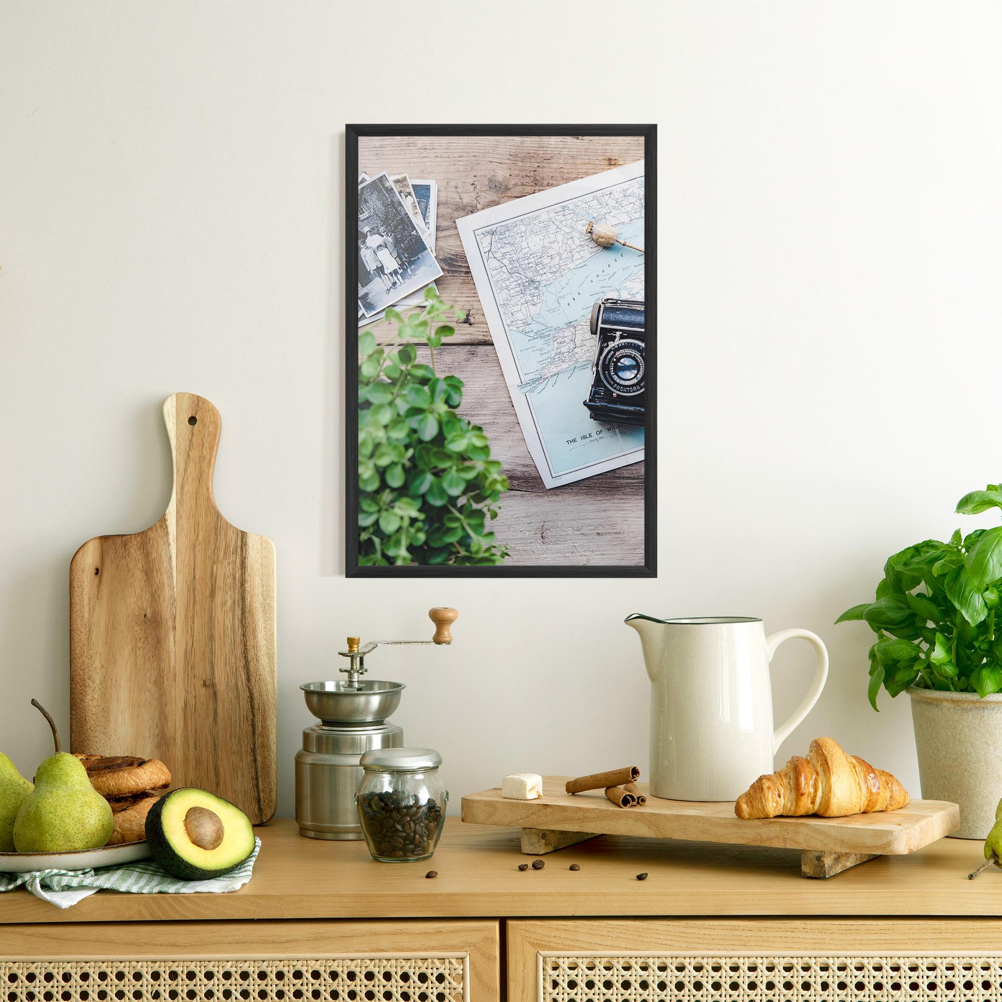 Plakat w Ramie Camera Map mockup 8