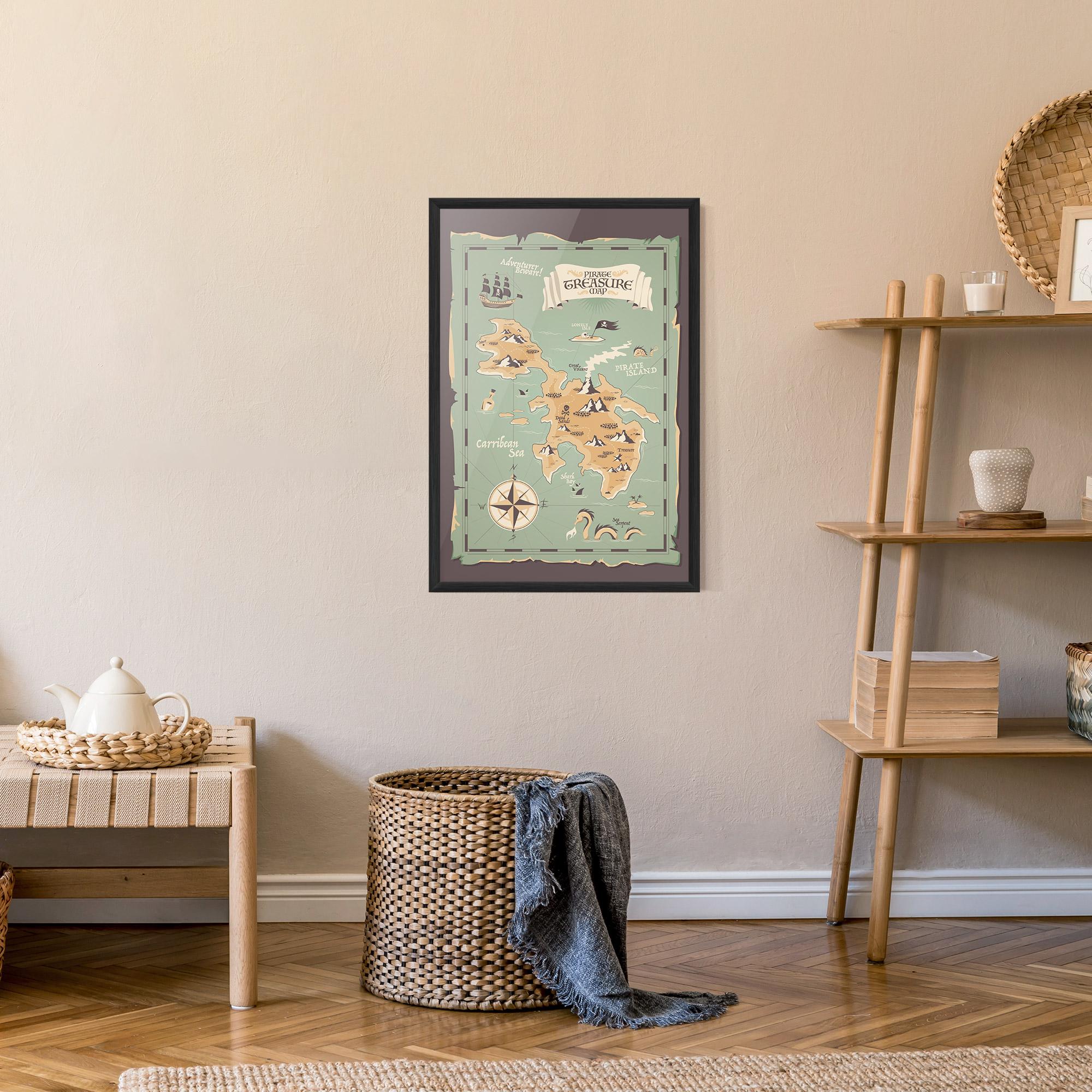 Plakat w Ramie Adventurer Beware mockup 9