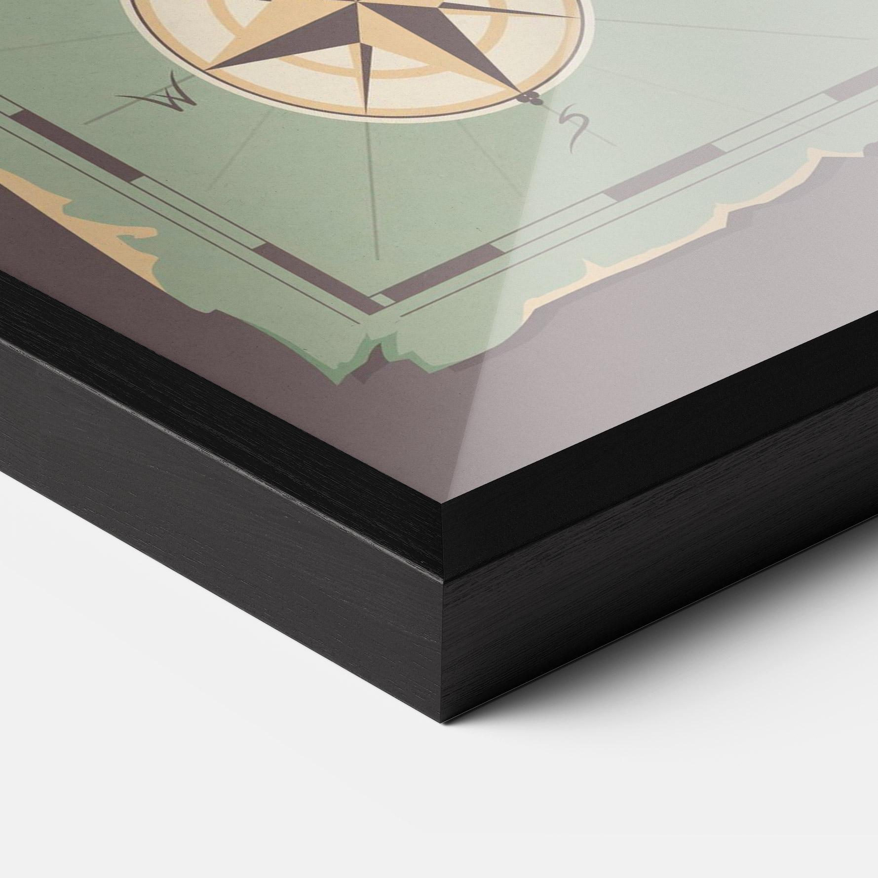 Plakat w Ramie Adventurer Beware mockup 3