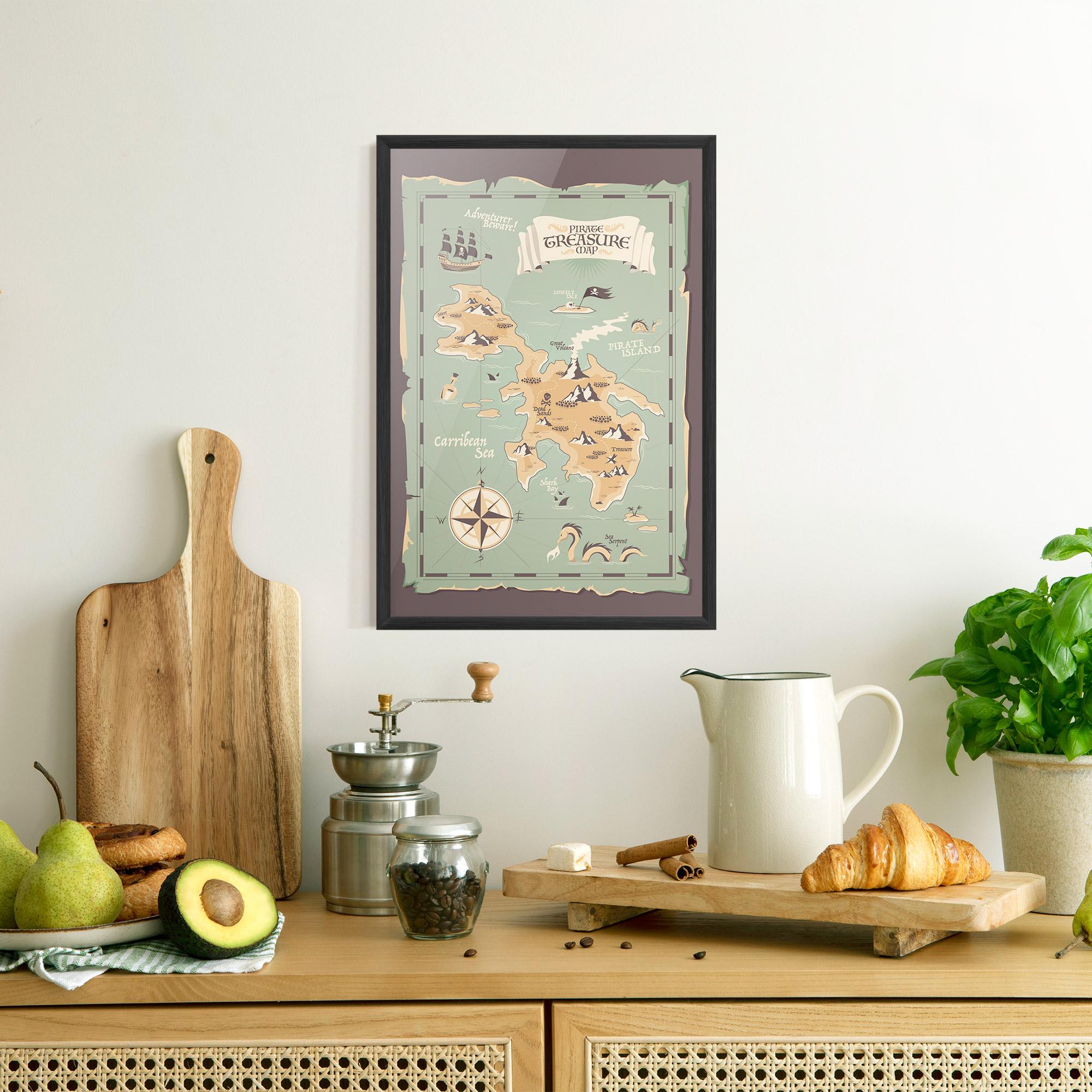 Plakat w Ramie Adventurer Beware mockup 8