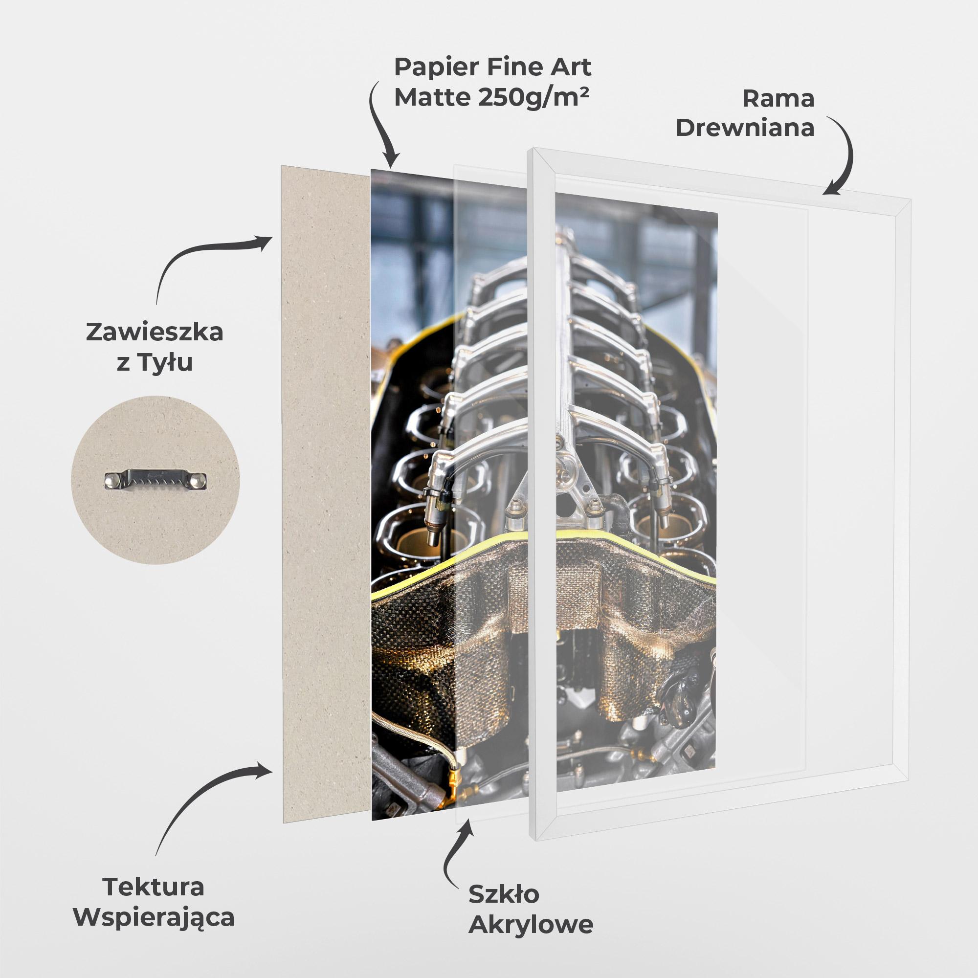 Plakat w Ramie Engine mockup 1