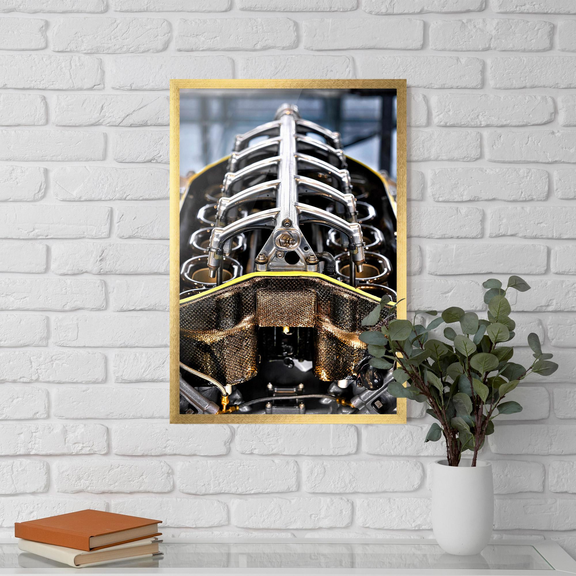 Plakat w Ramie Engine mockup 5