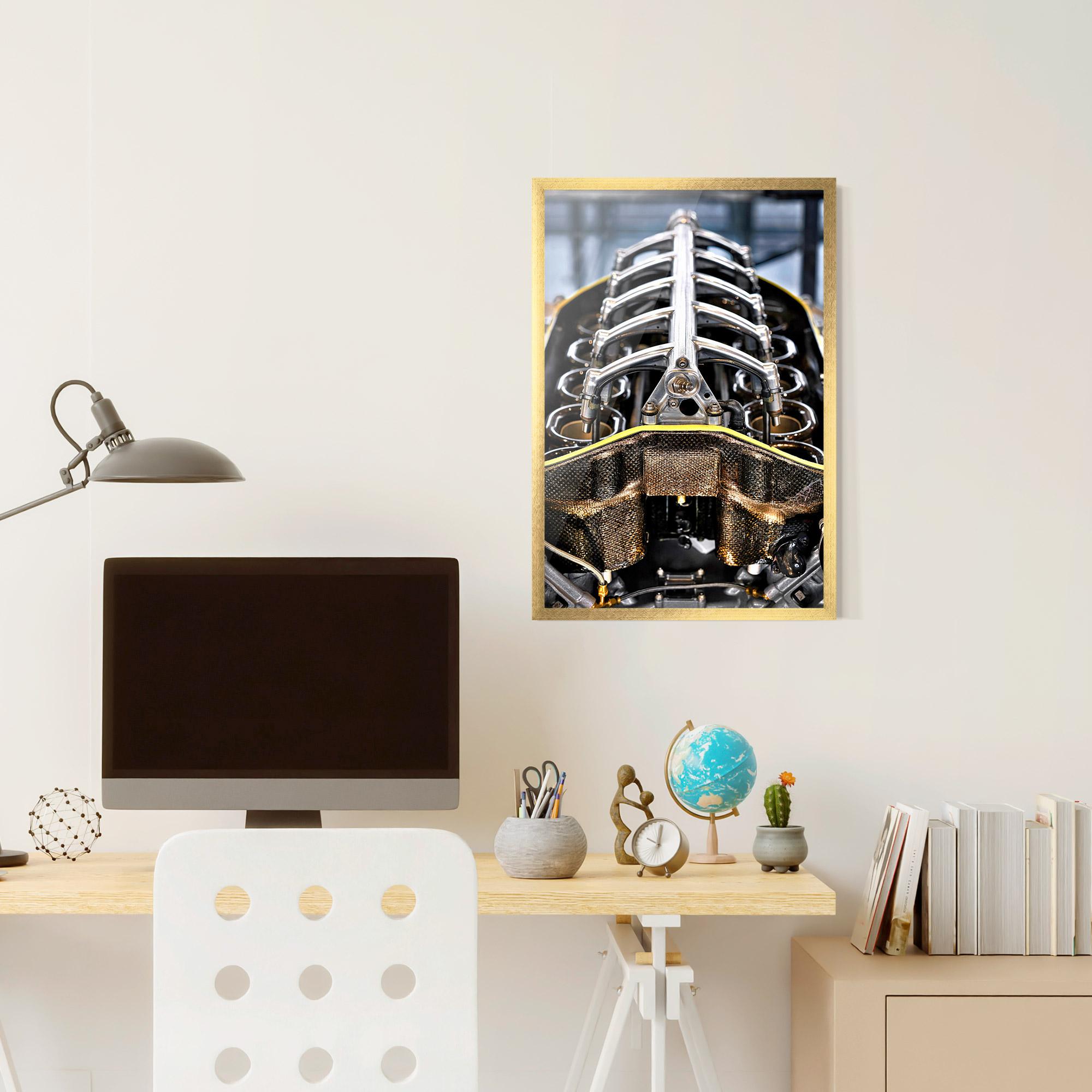 Plakat w Ramie Engine mockup 6