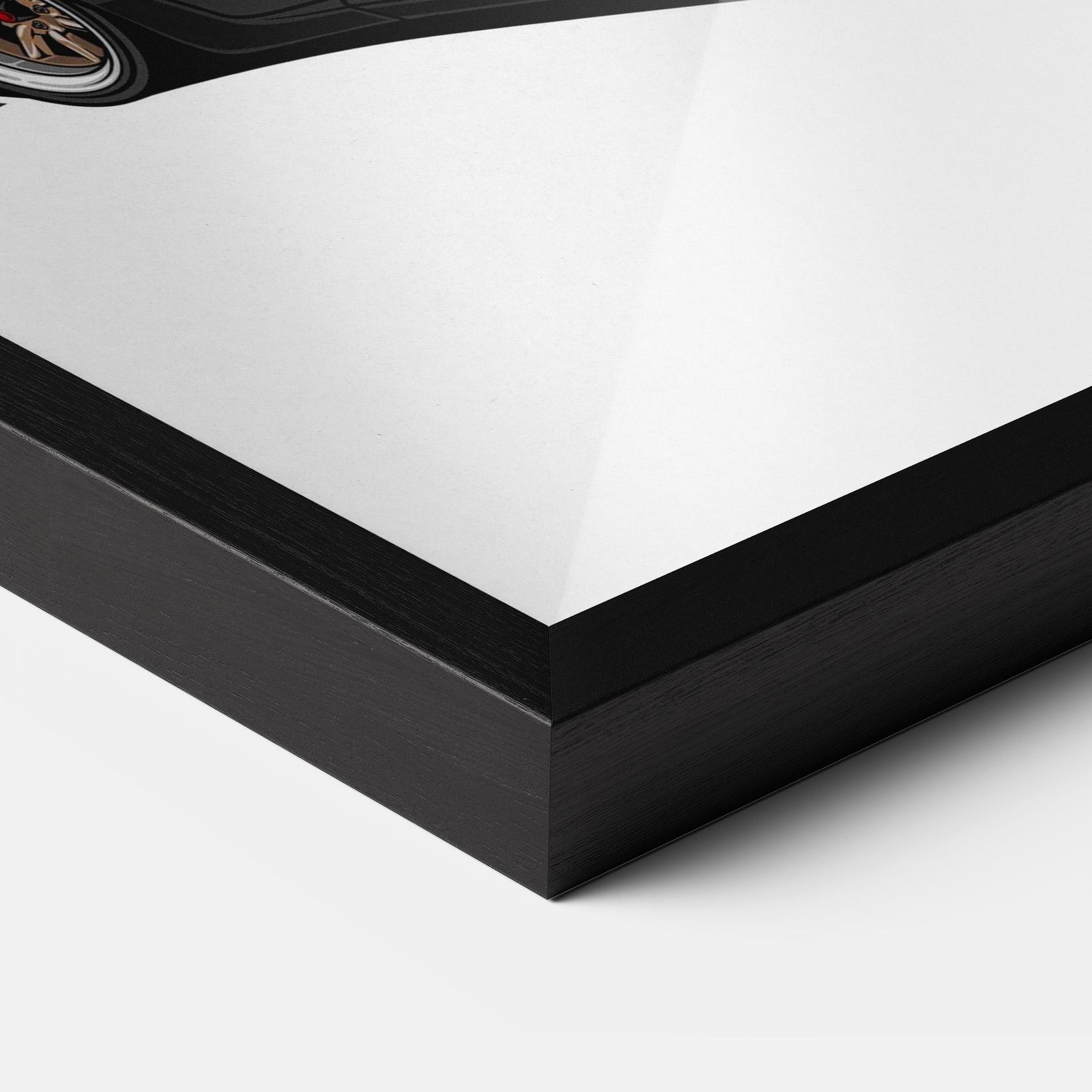 Plakat w Ramie Drift Purple Car mockup 3