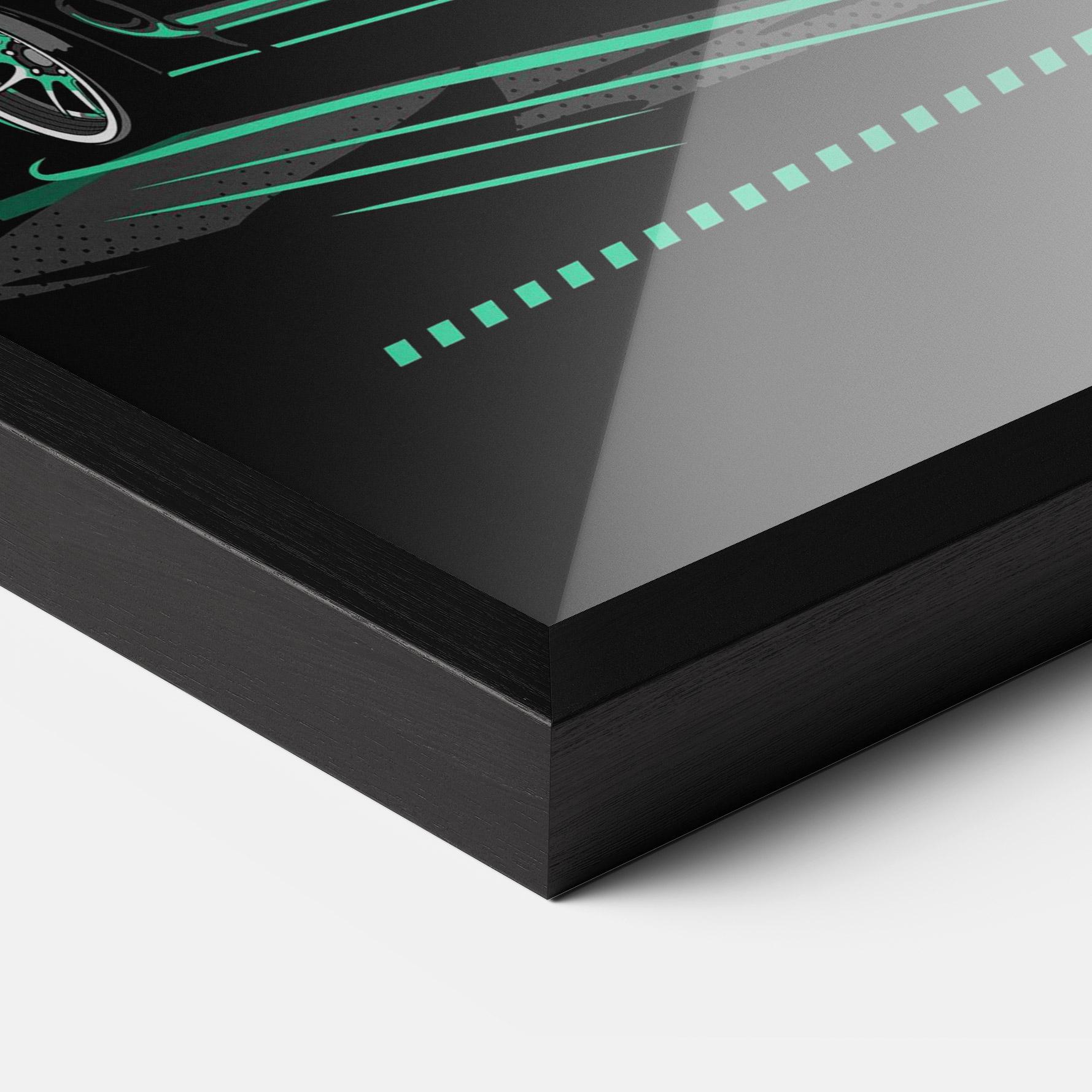 Plakat w Ramie Street Racing mockup 3