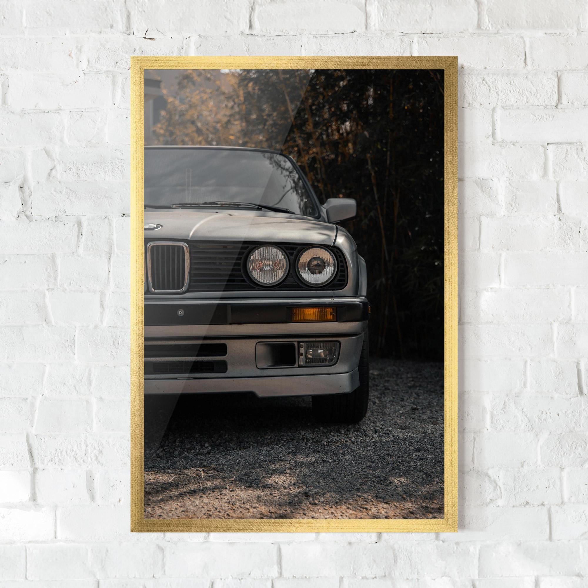 Plakat w Ramie Old Bmw Car mockup 0
