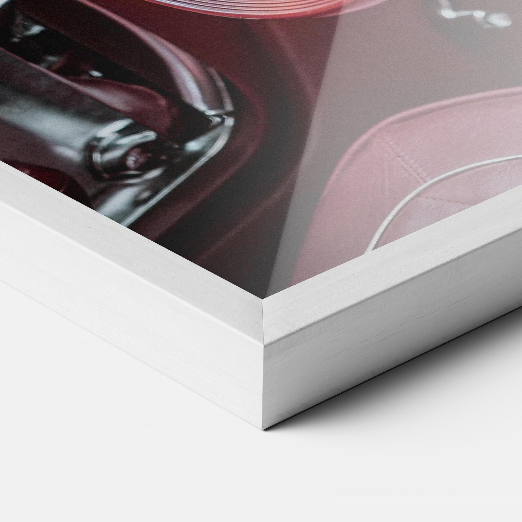 Plakat w Ramie Red Steering Wheel mockup 3