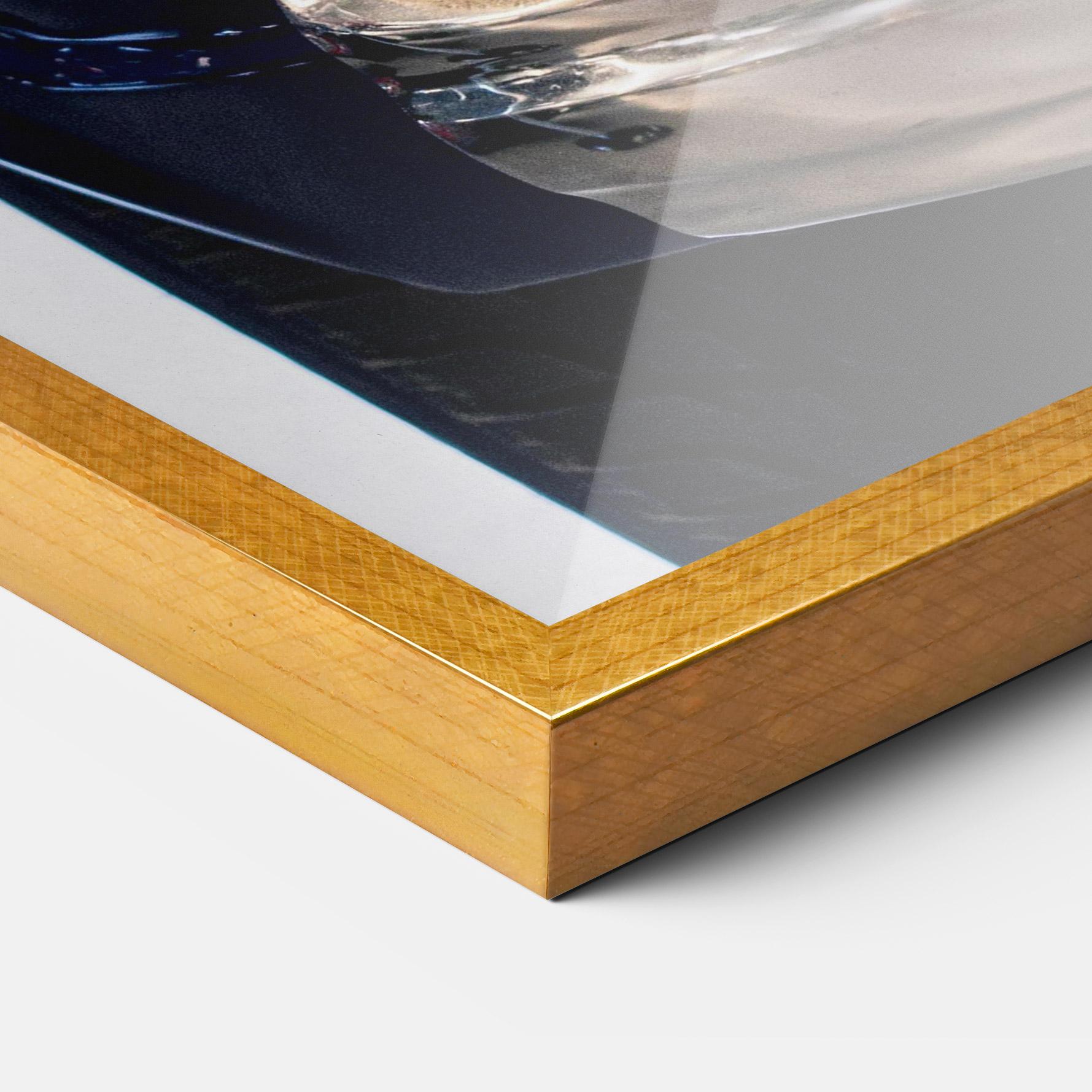 Plakat w Ramie Blue White Car mockup 3