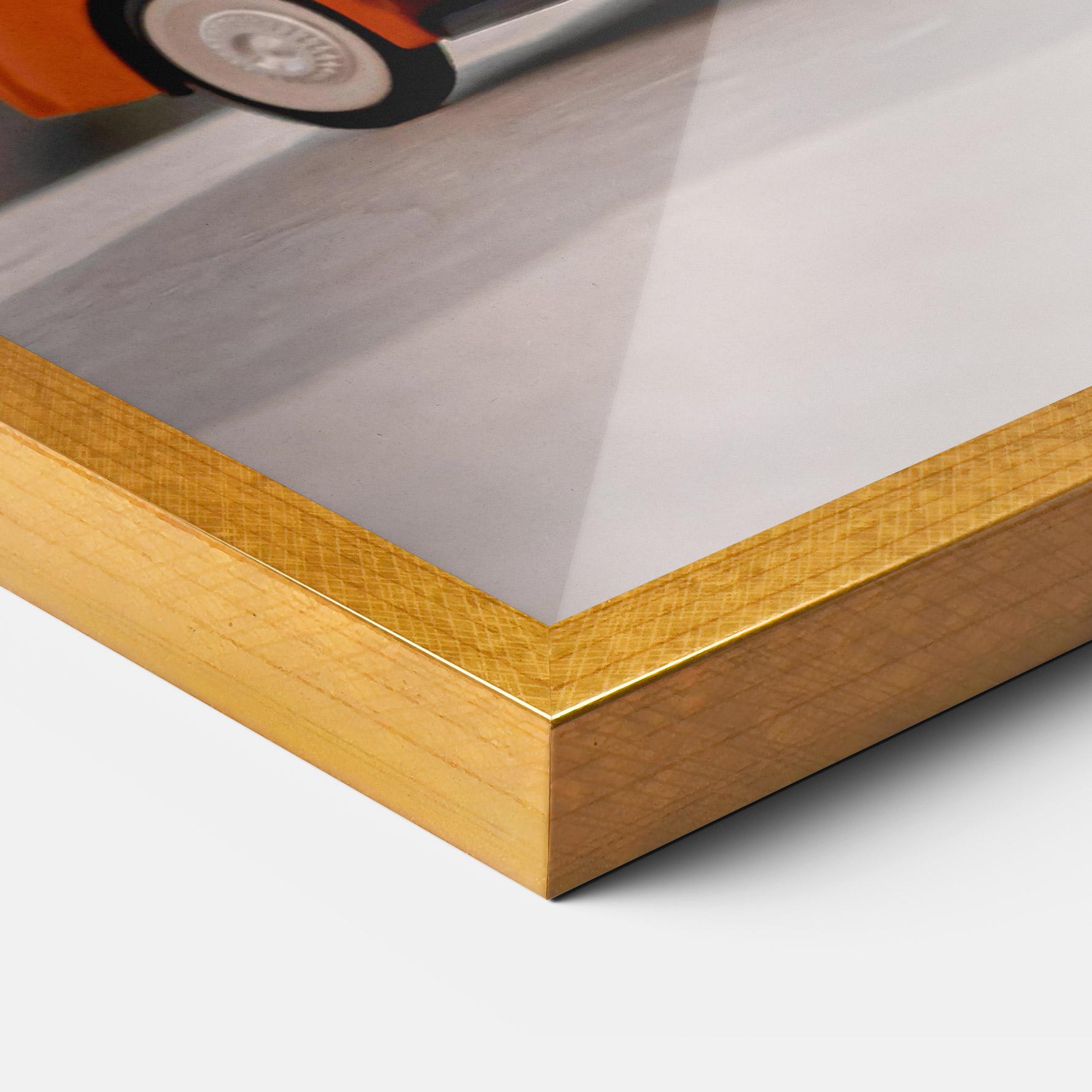 Plakat w Ramie Vintage Orange Toy mockup 3