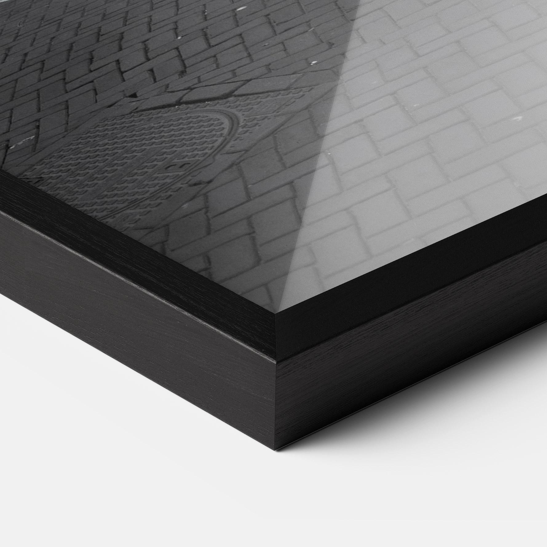 Plakat w Ramie Black Old Car mockup 3