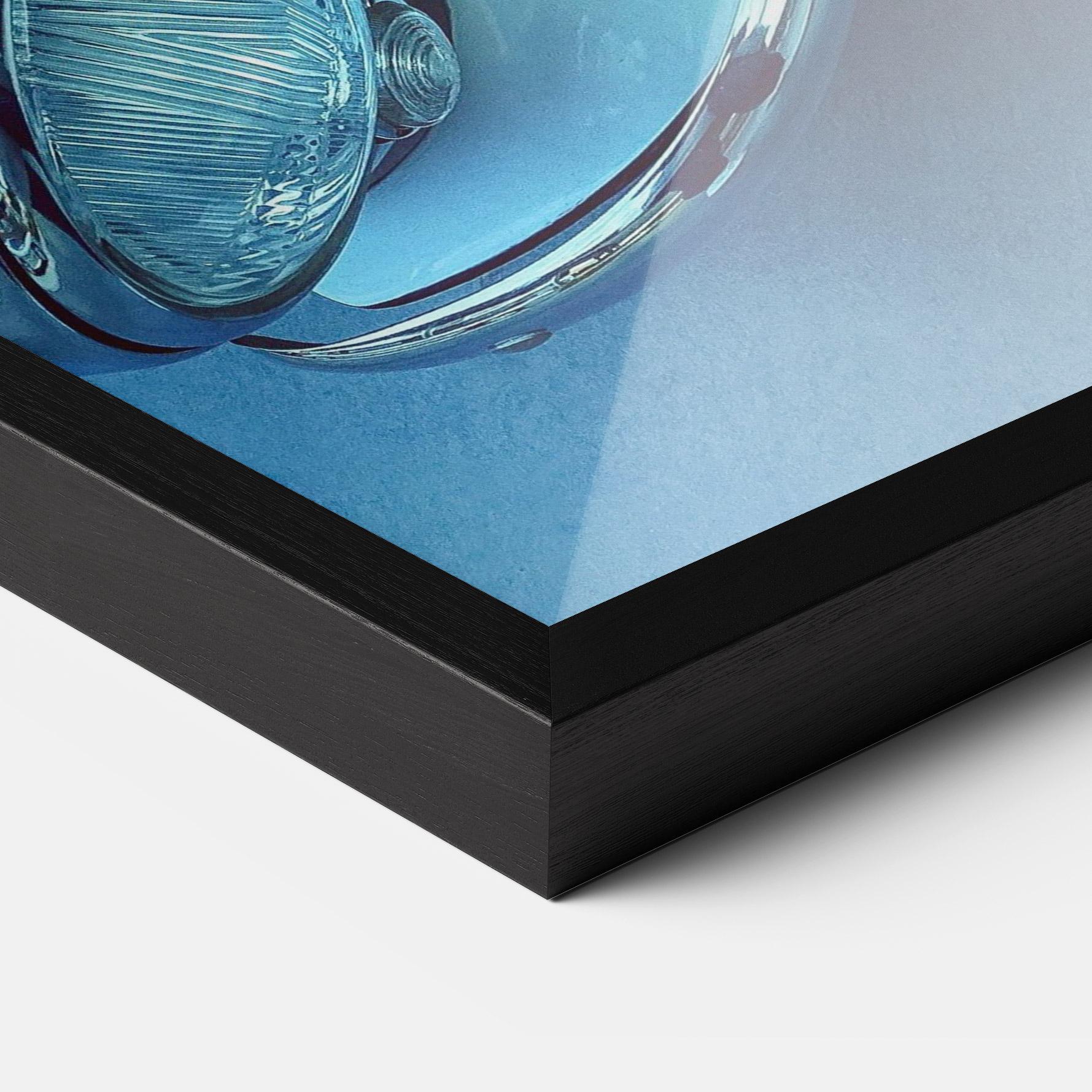 Plakat w Ramie Blue Light Car mockup 3