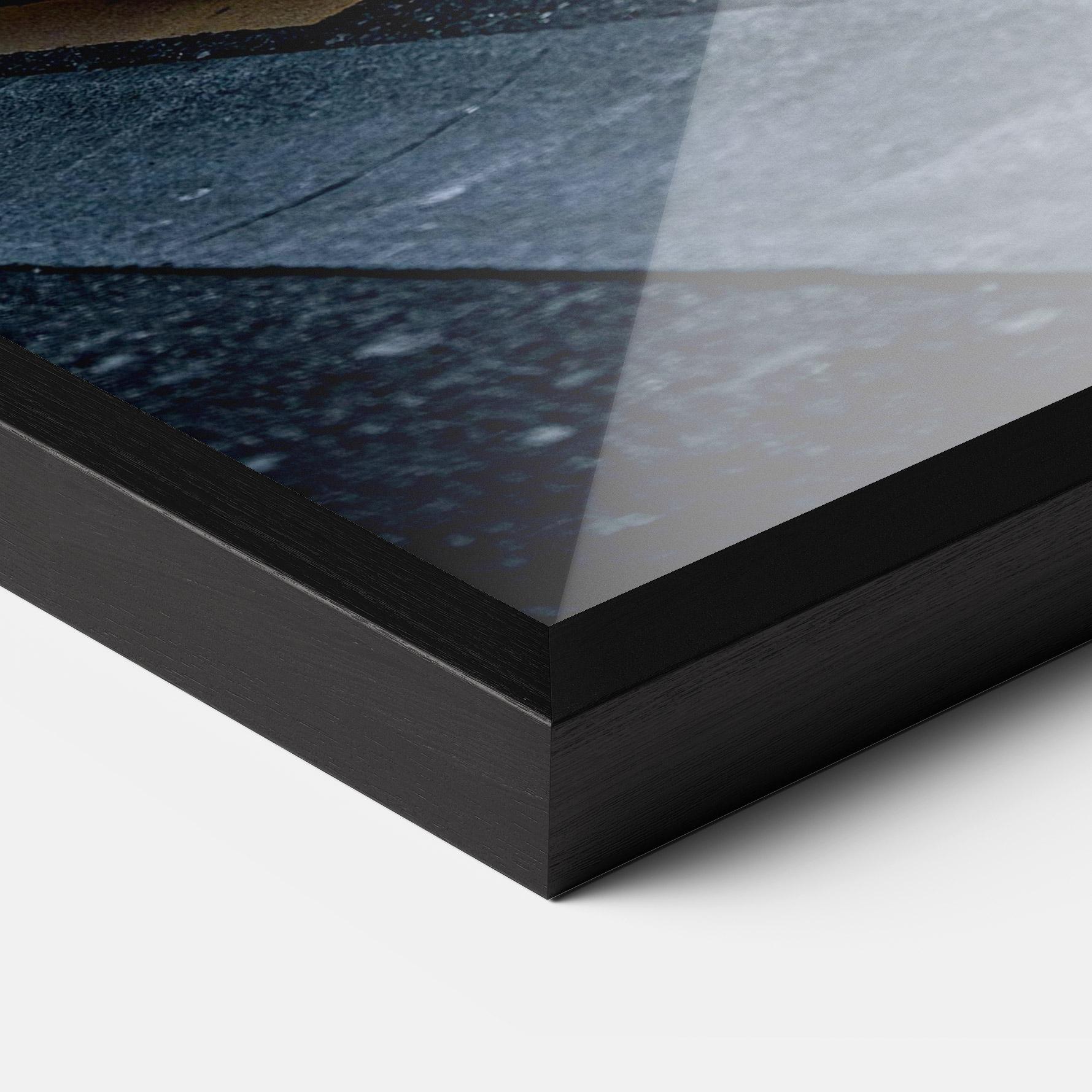 Plakat w Ramie Vintage White Car mockup 3