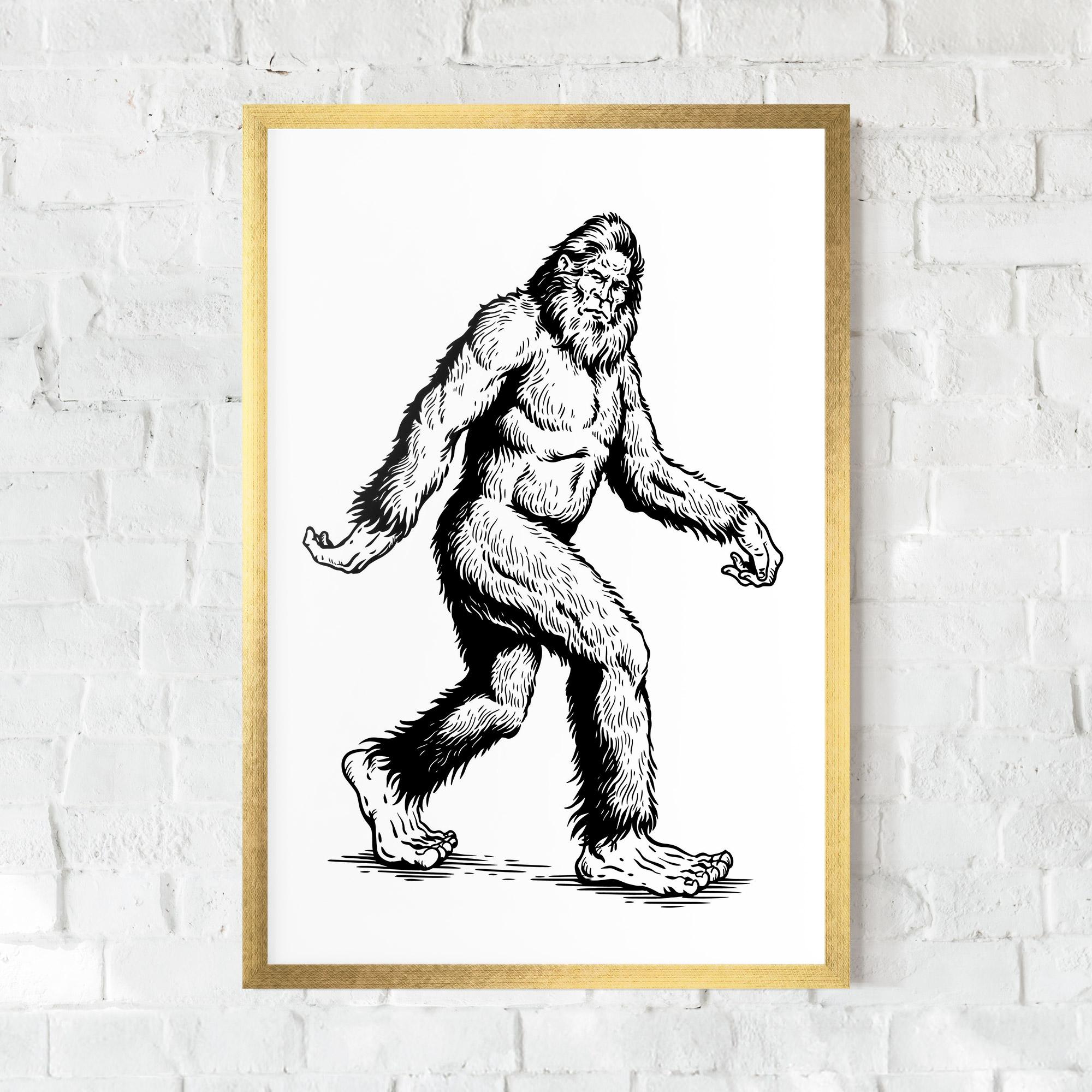 Plakat w Ramie Yeti mockup 0