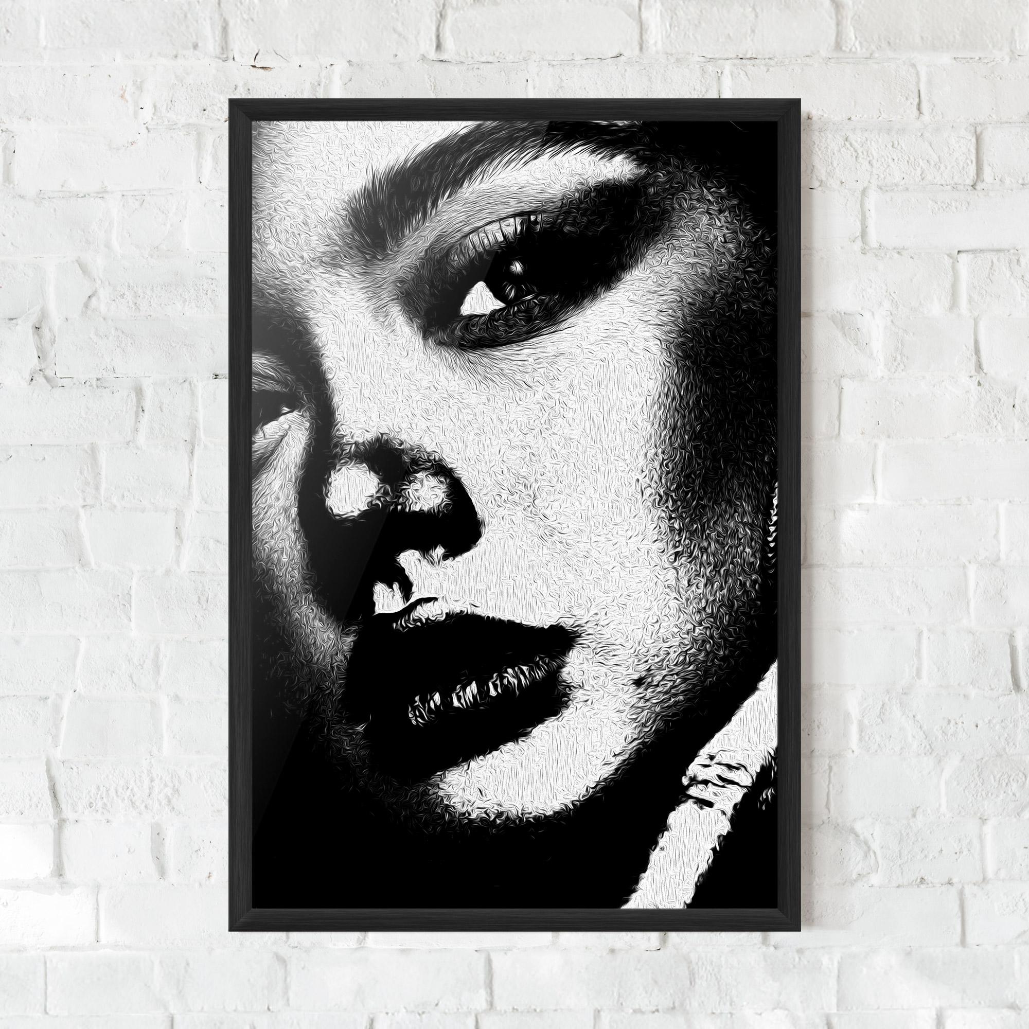 Plakat w Ramie White Light Face mockup 0