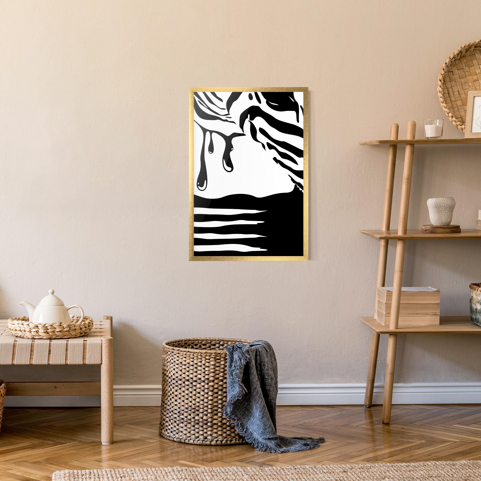 Plakat w Ramie Zebra Eye mockup 9