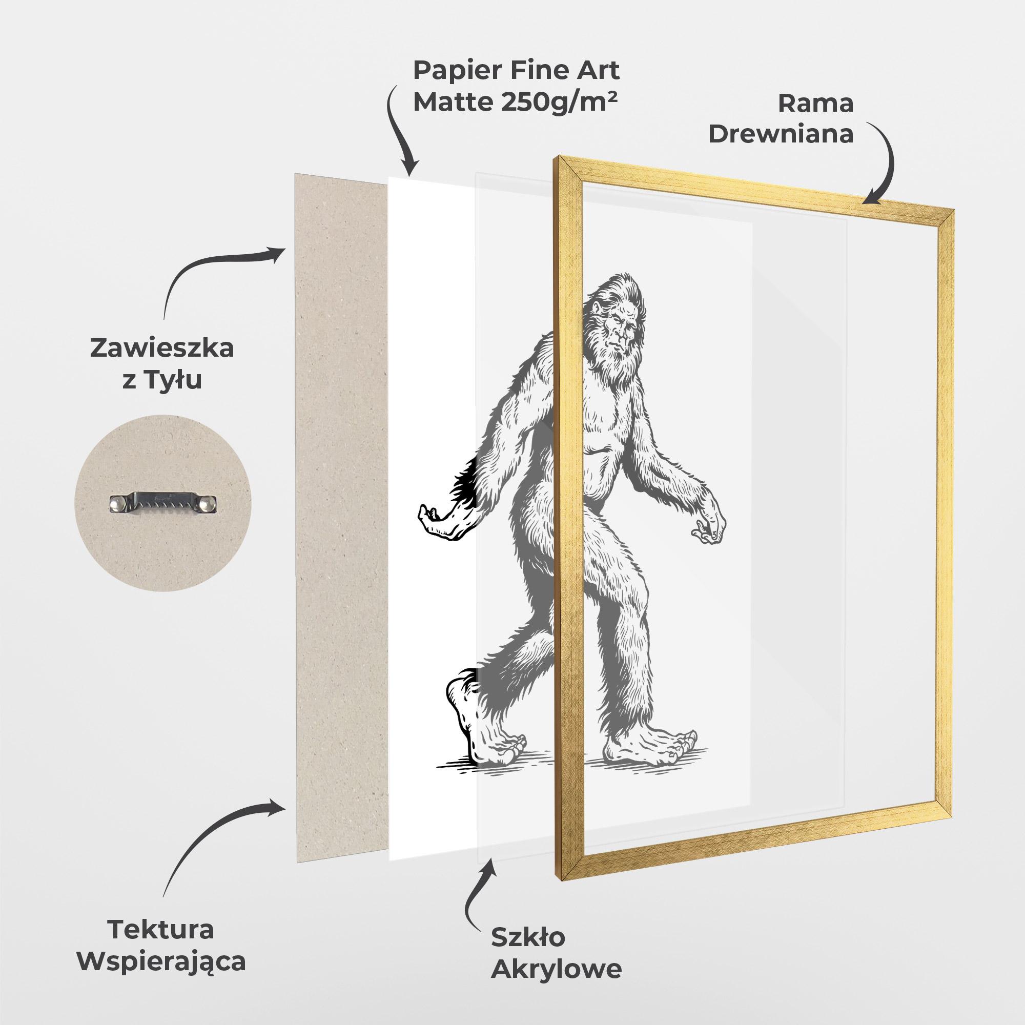 Plakat w Ramie Yeti mockup 1