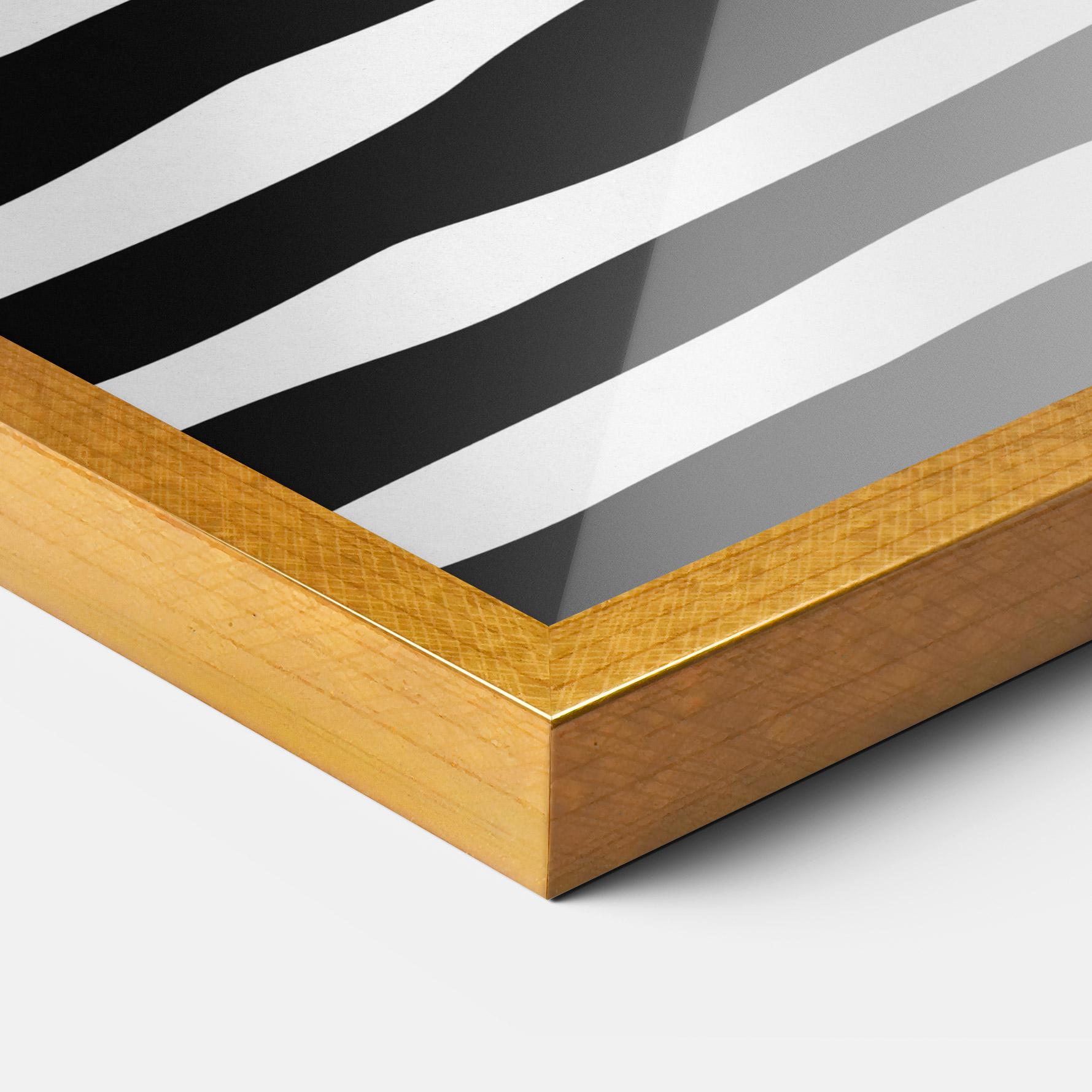 Plakat w Ramie Zebra Eye mockup 3