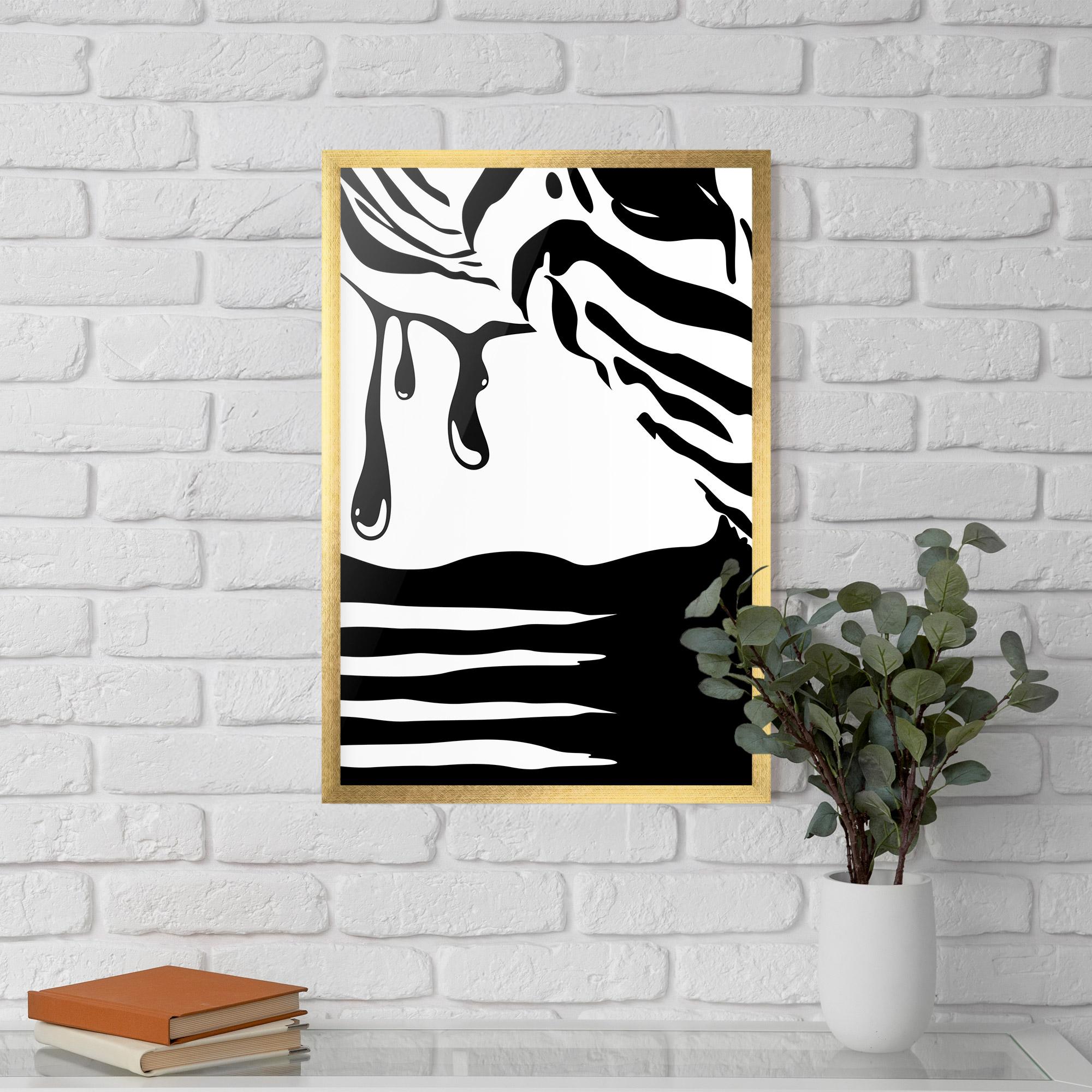 Plakat w Ramie Zebra Eye mockup 5