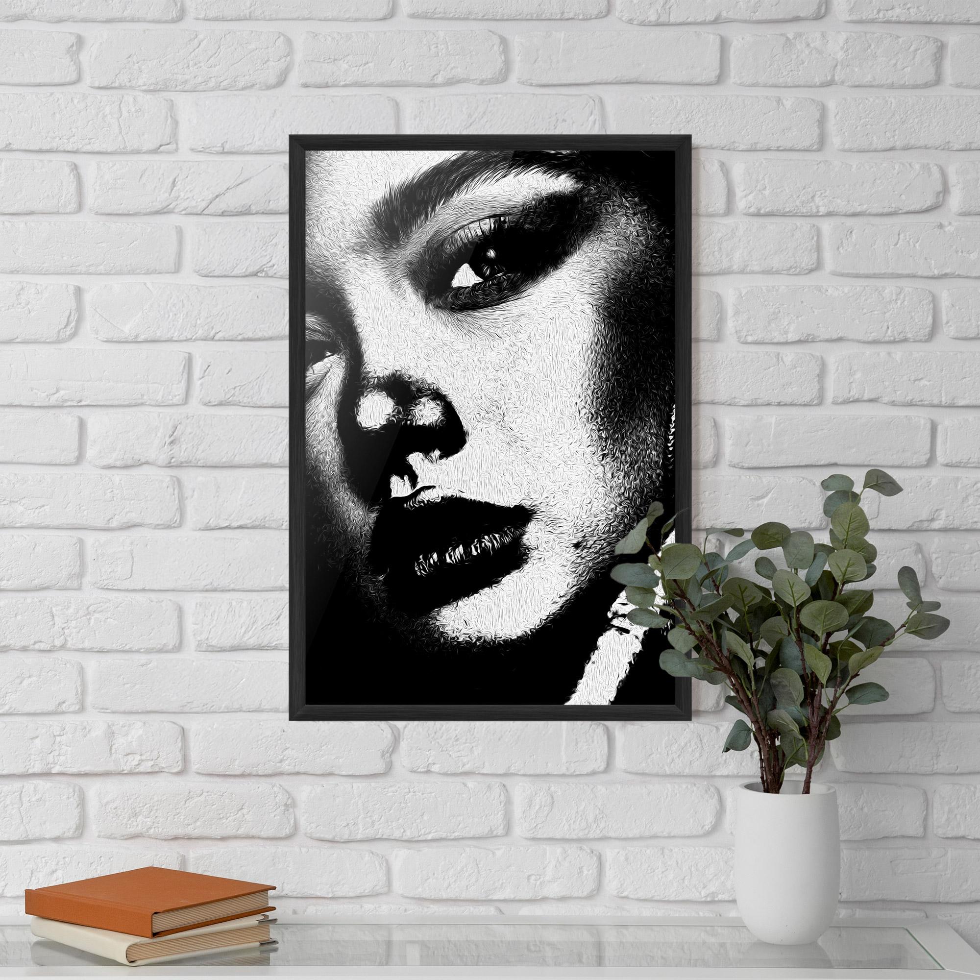 Plakat w Ramie White Light Face mockup 5