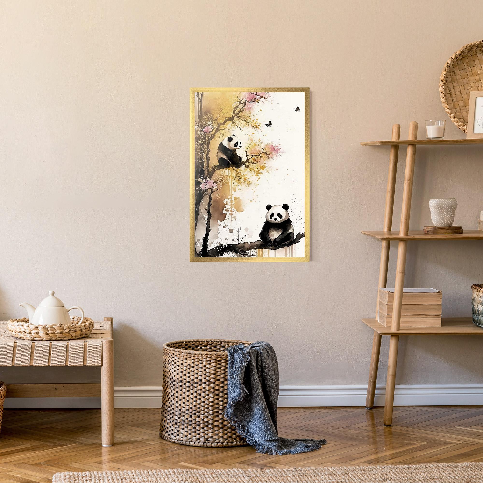 Plakat w Ramie Panda Asiatic View mockup 9