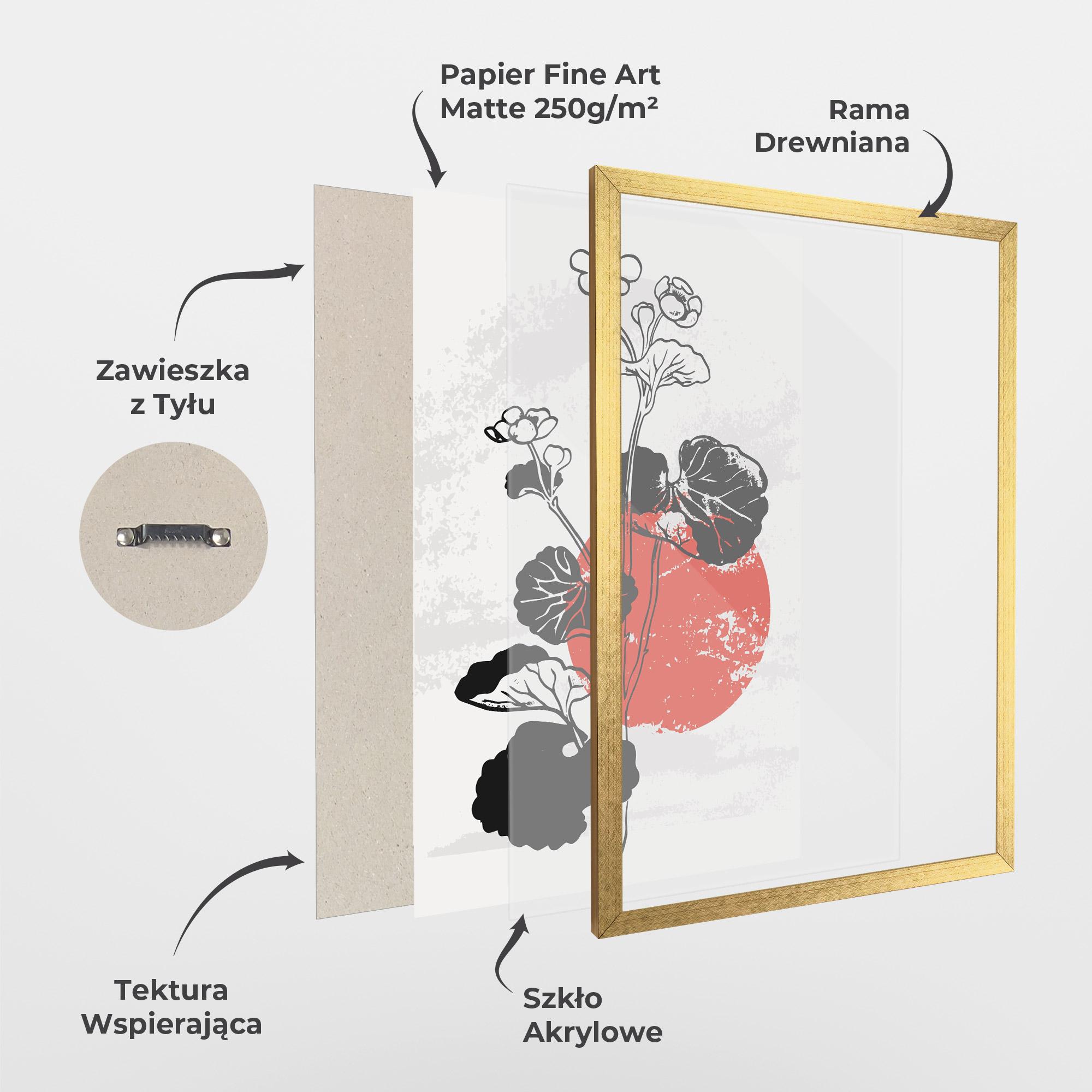 Plakat w Ramie Japan Plant Art mockup 1