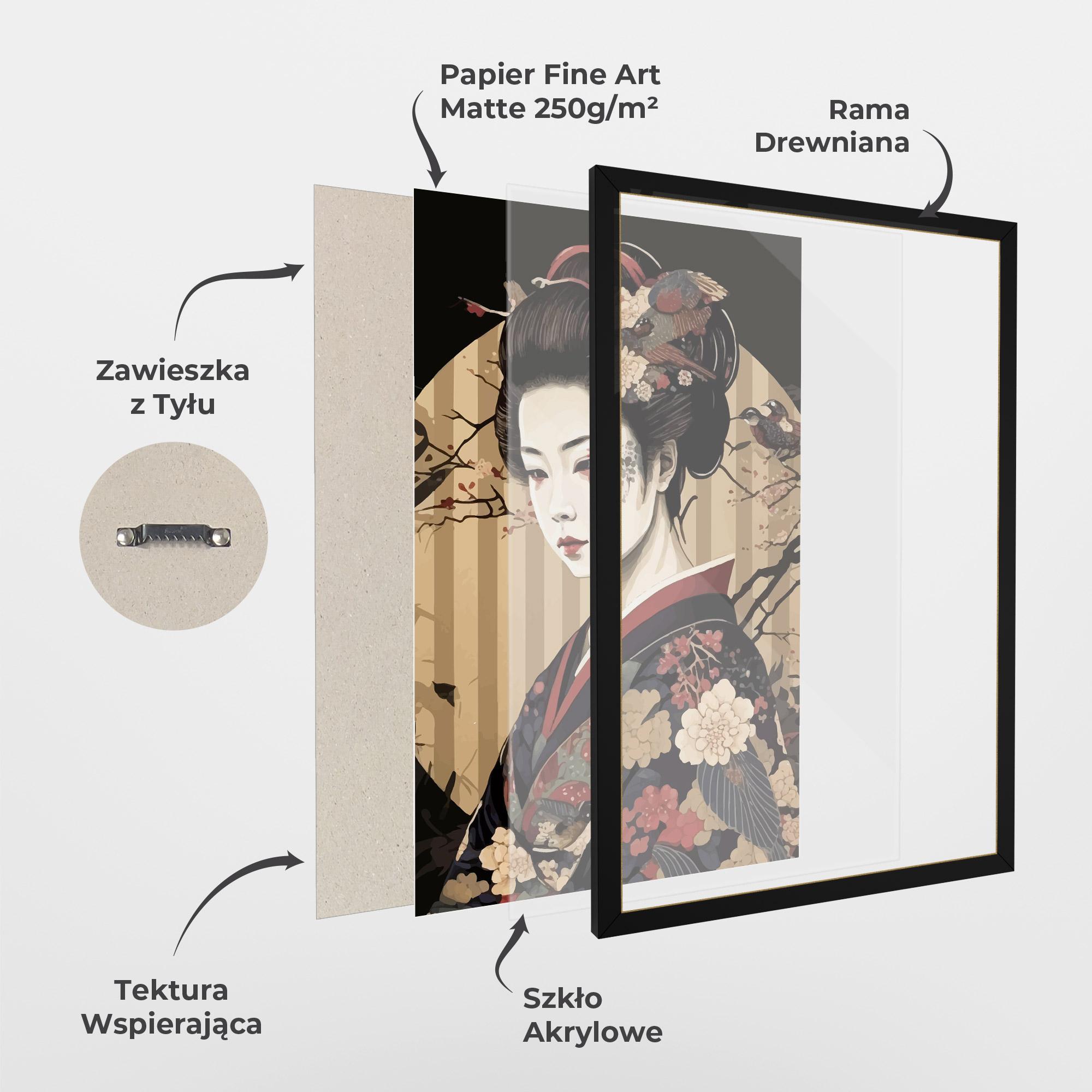 Plakat w Ramie Asiatic Lady mockup 1