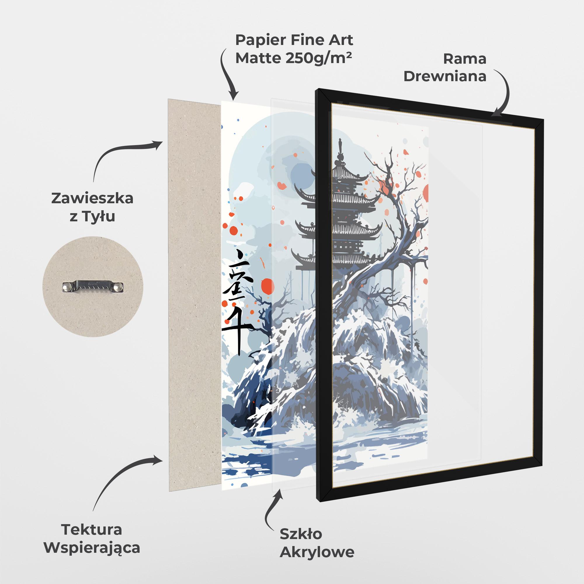 Plakat w Ramie Asiatic Winter Art mockup 1
