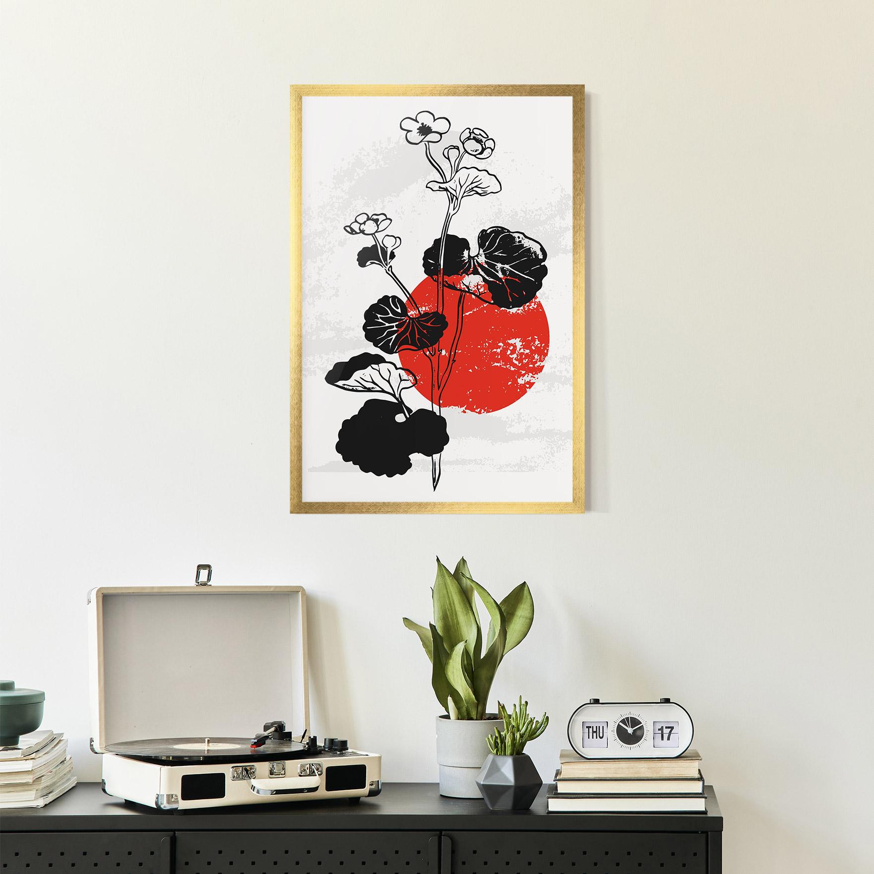 Plakat w Ramie Japan Plant Art mockup 2