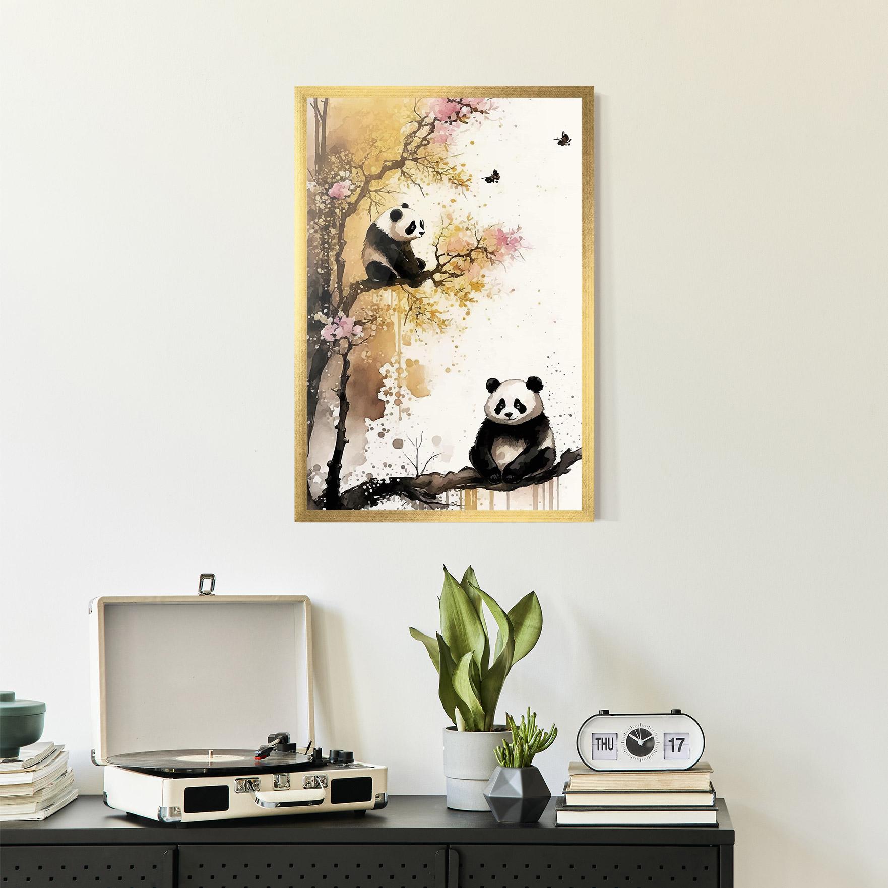 Plakat w Ramie Panda Asiatic View mockup 2