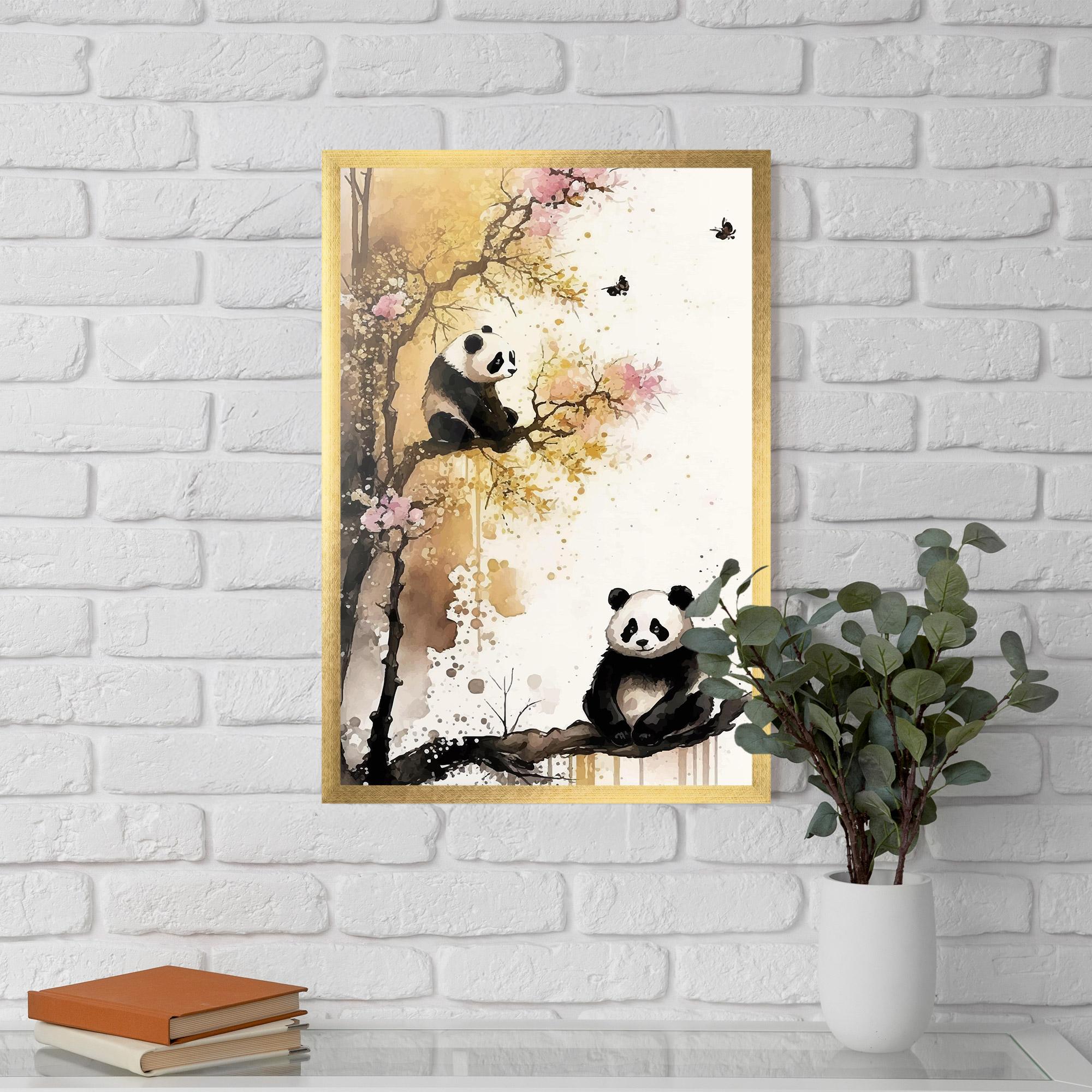 Plakat w Ramie Panda Asiatic View mockup 5