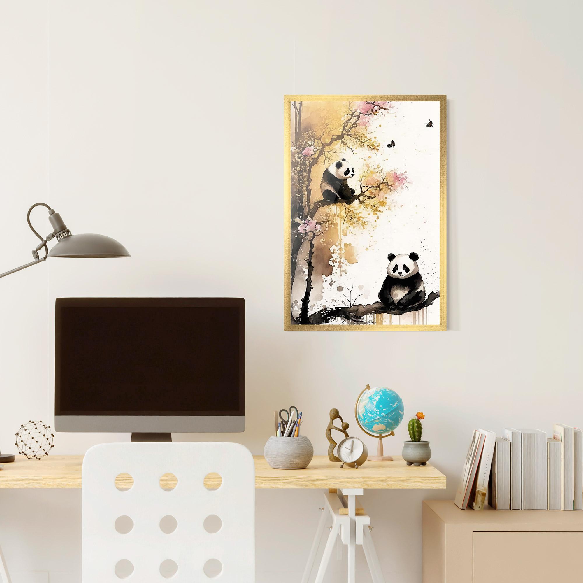 Plakat w Ramie Panda Asiatic View mockup 6