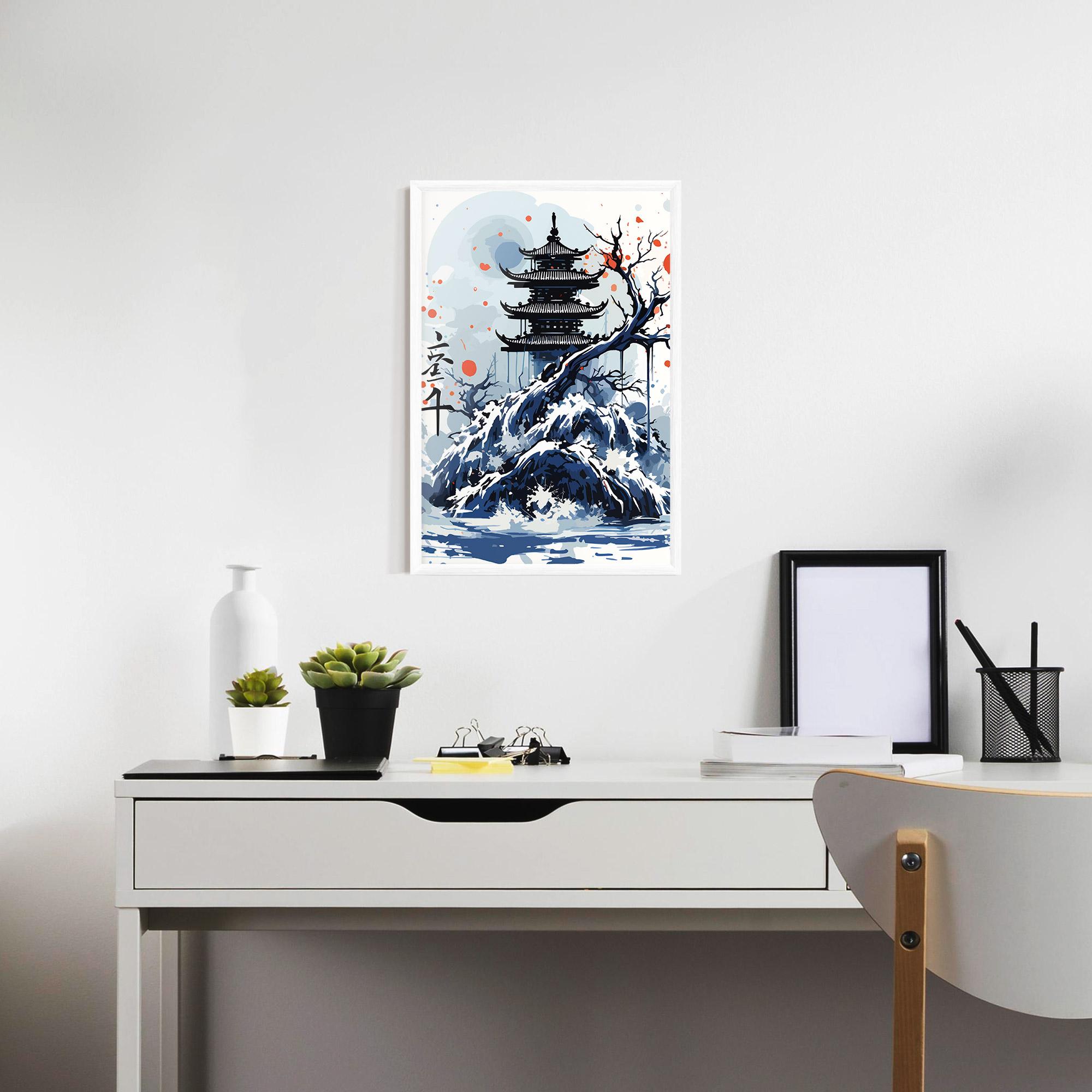 Plakat w Ramie Asiatic Winter Art mockup 7
