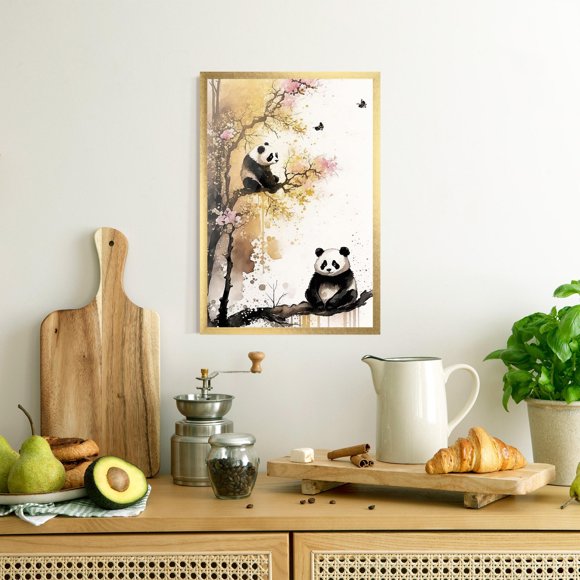 Plakat w Ramie Panda Asiatic View mockup 8