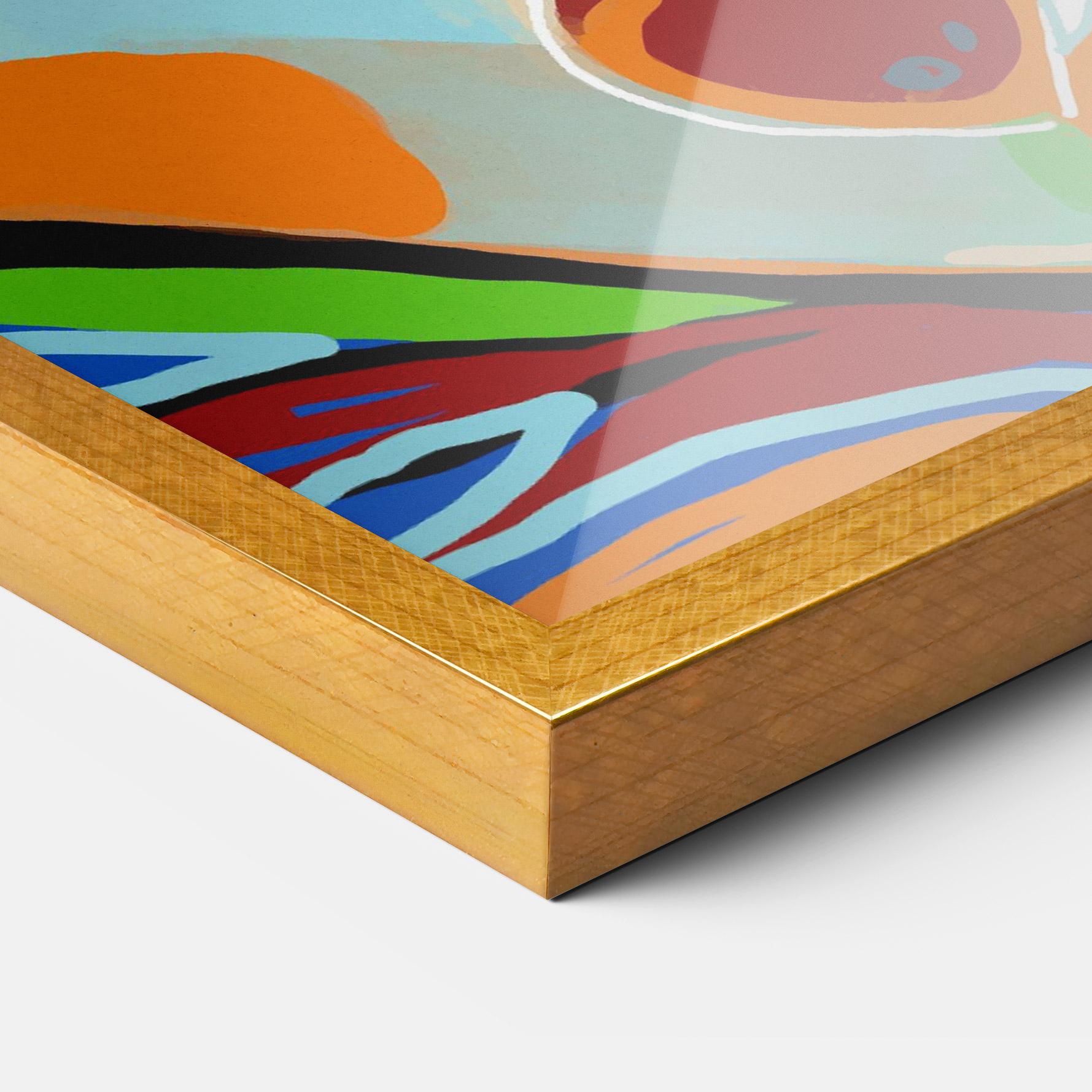 Plakat w Ramie Abstract Face Art mockup 3