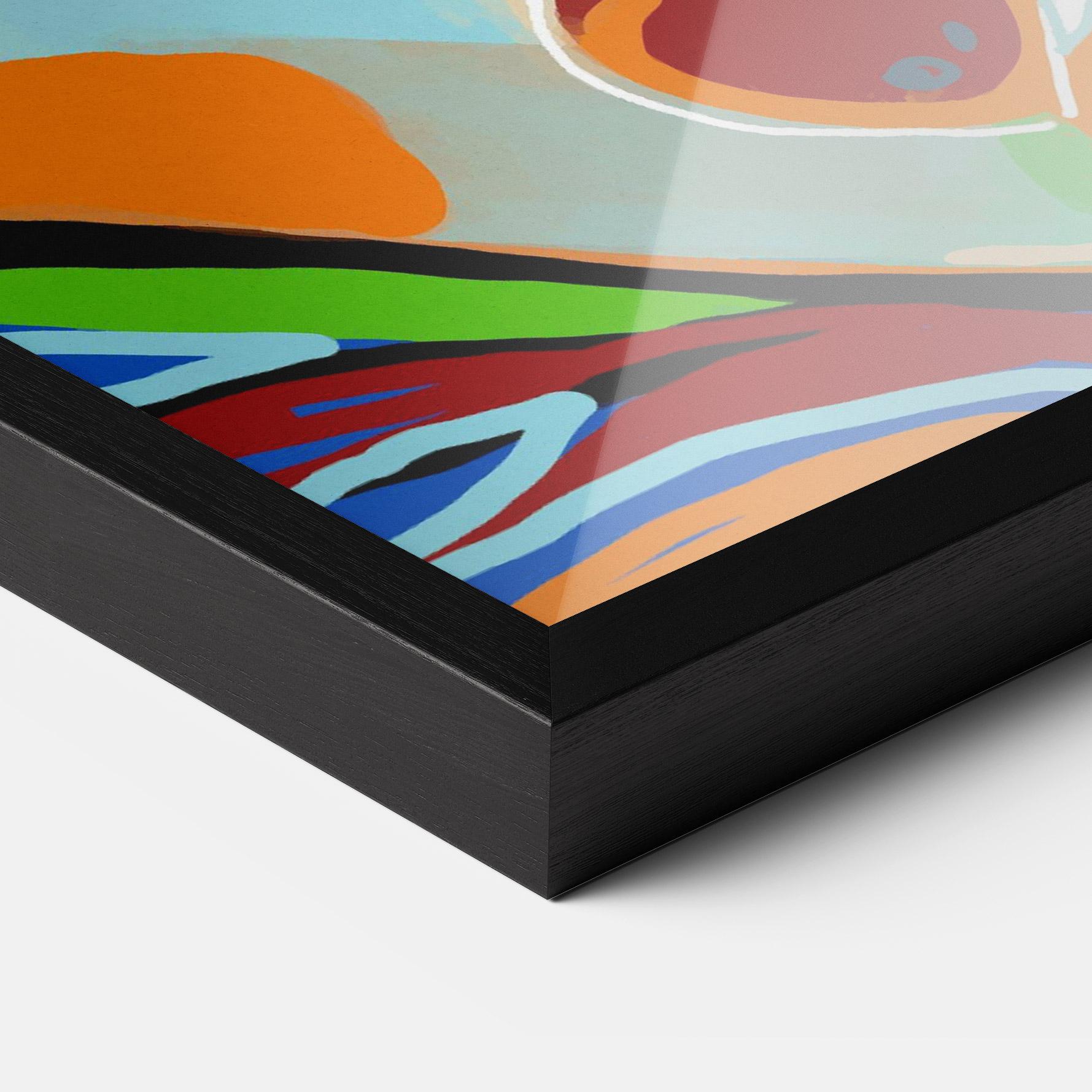 Plakat w Ramie Abstract Face Art mockup 3