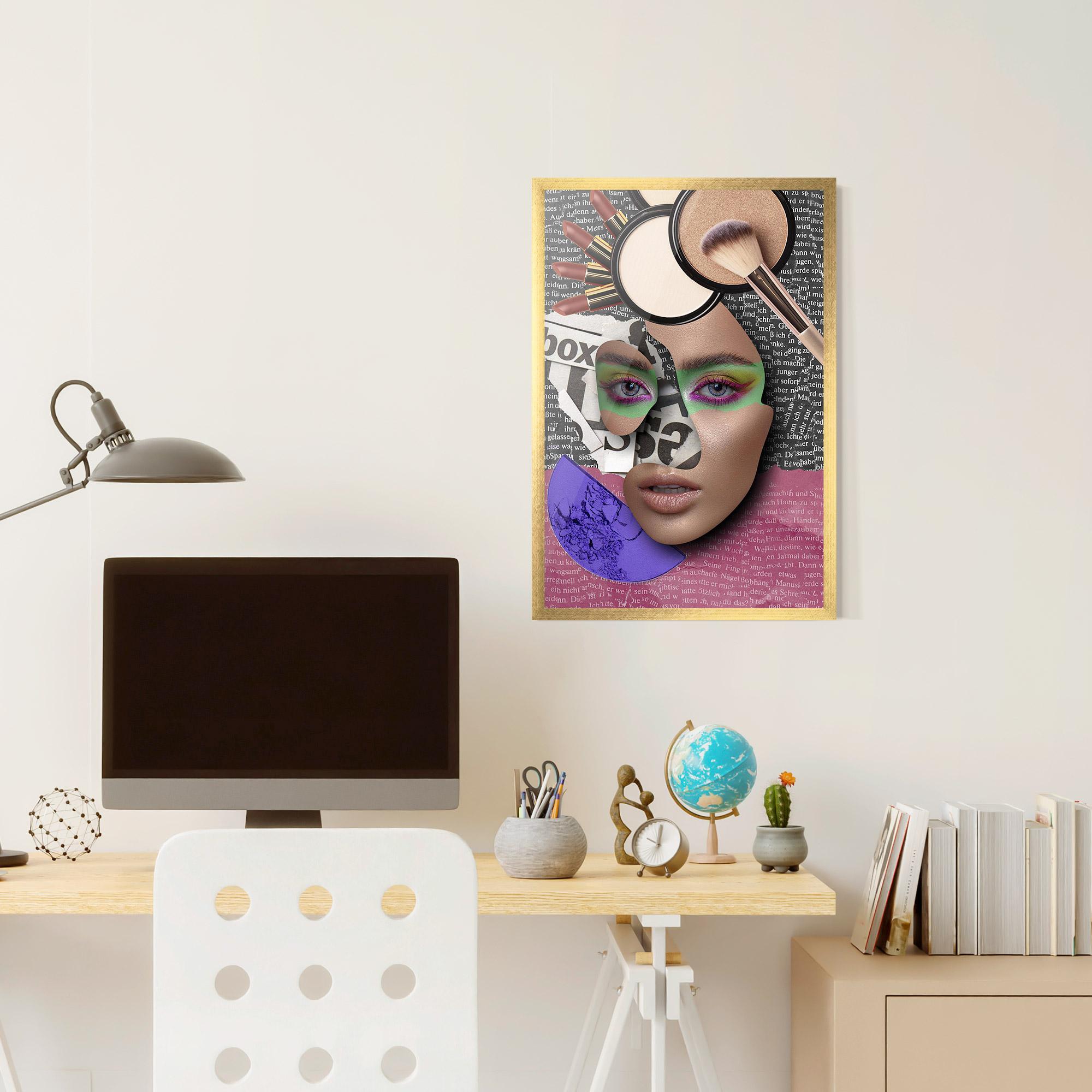 Plakat w Ramie Makeup Collage mockup 6