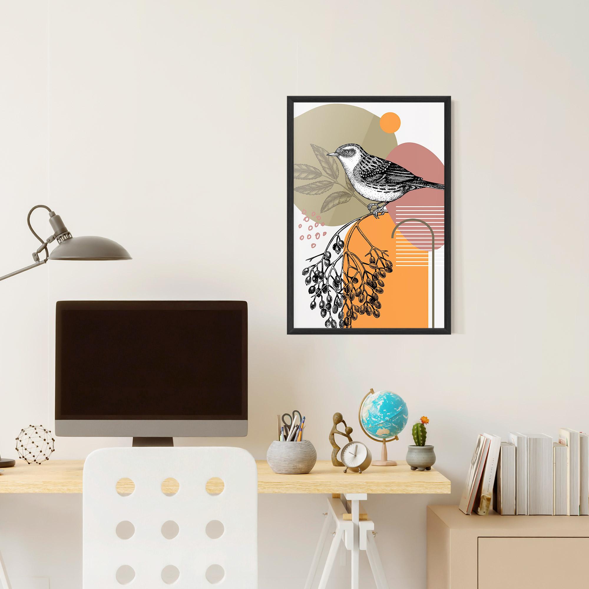 Plakat w Ramie Bird Collage mockup 6