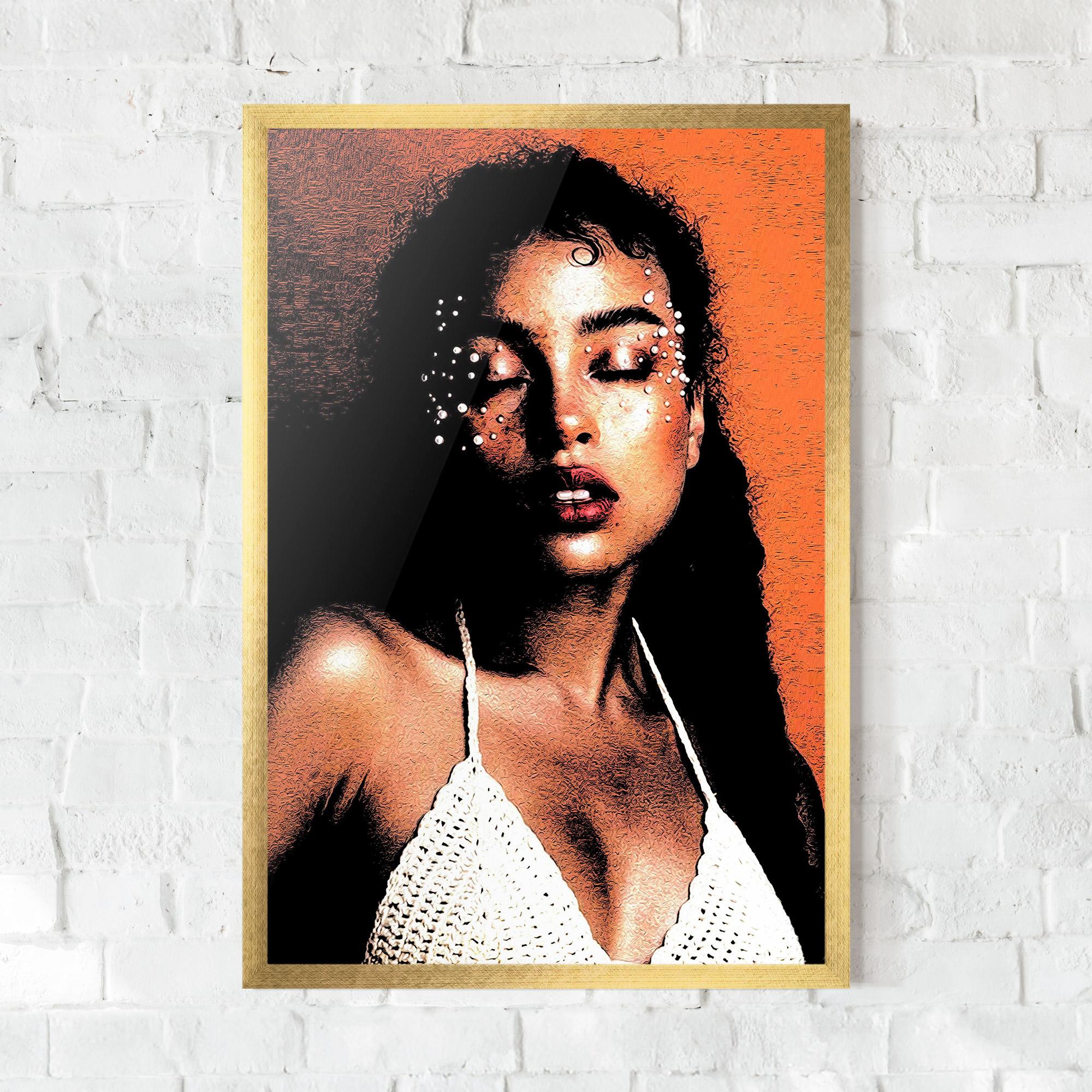 Plakat w Ramie Black Pearls Lady mockup 0