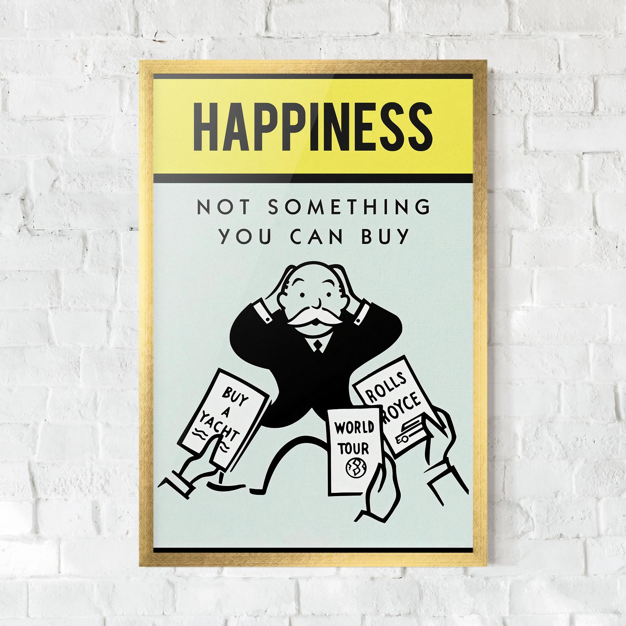 Plakat w Ramie Happines mockup 0