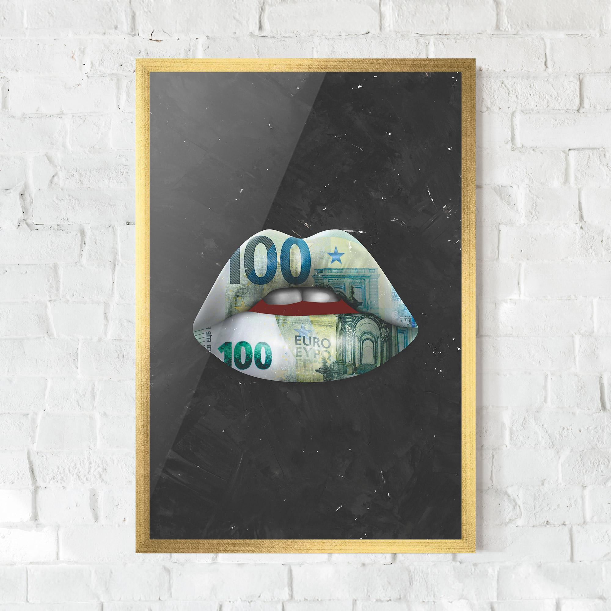 Plakat w Ramie Money On The Women mockup 0