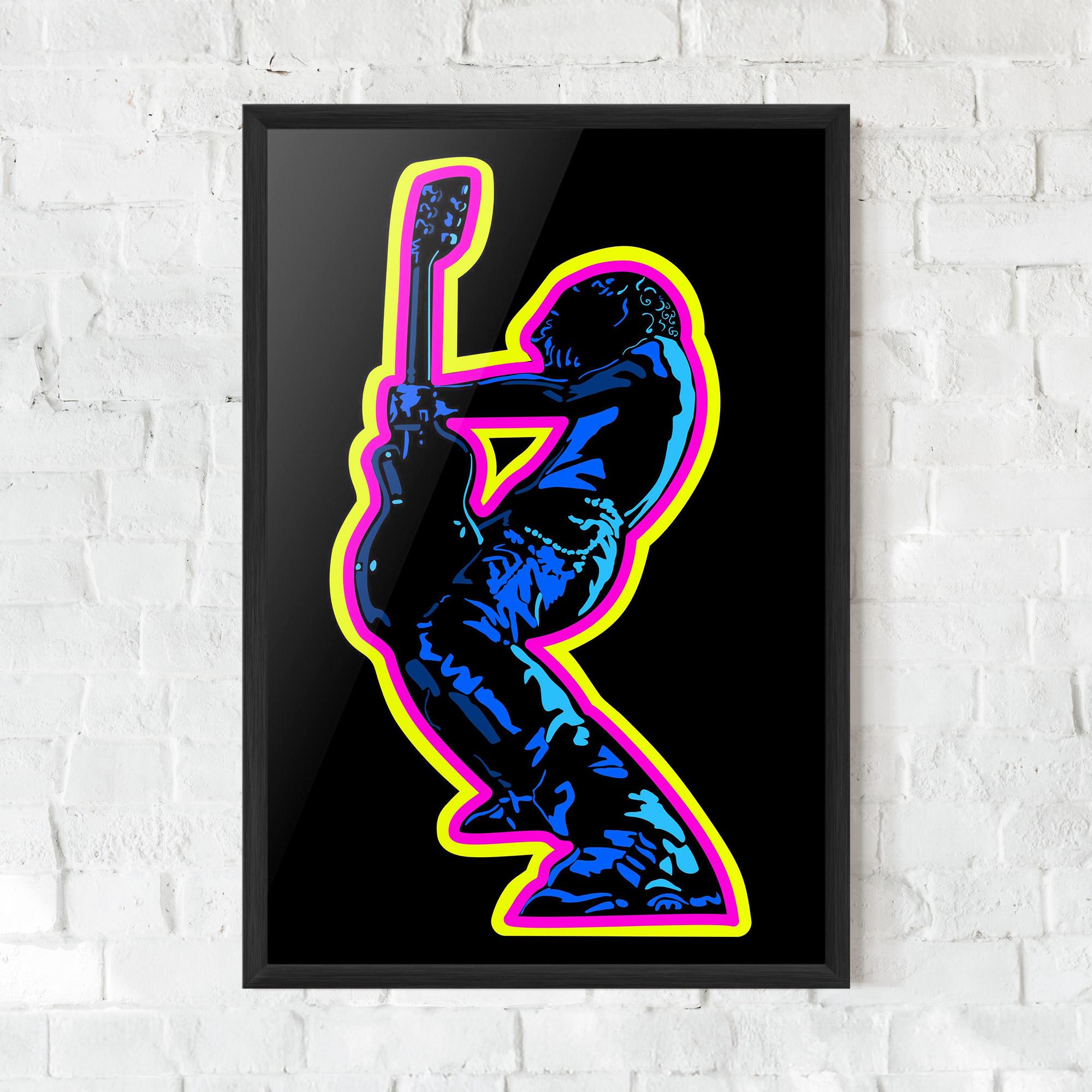 Plakat w Ramie Guitarist Art mockup 0