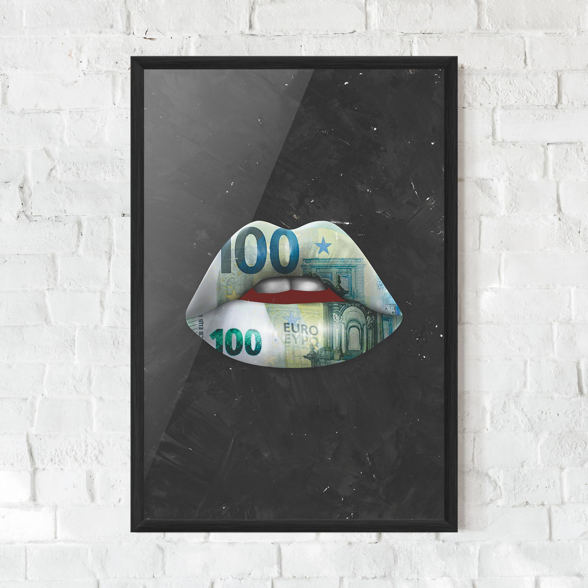 Plakat w Ramie Money On The Women mockup 0