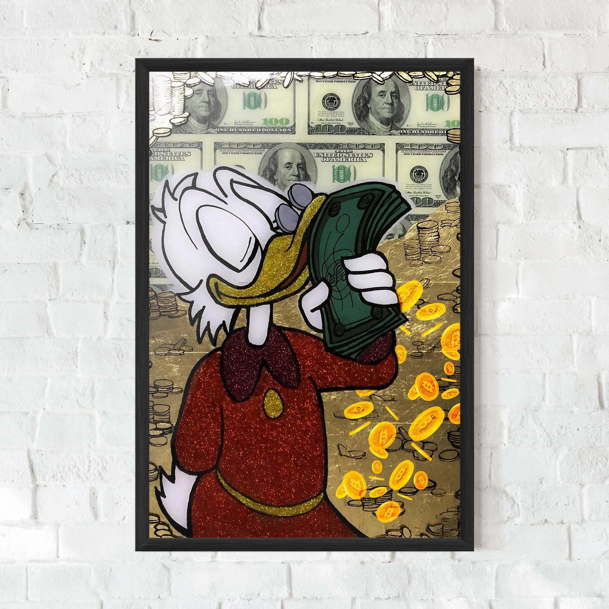 Plakat w Ramie Smell Like Money mockup 0