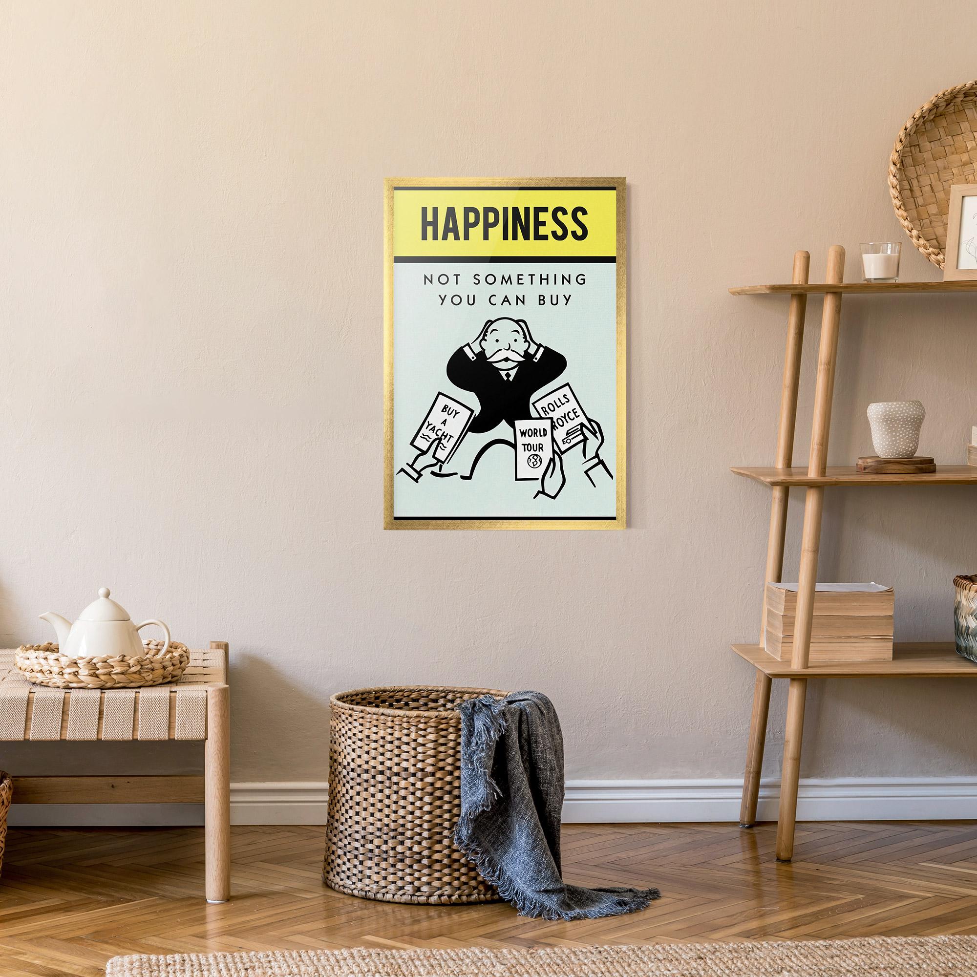 Plakat w Ramie Happines mockup 9