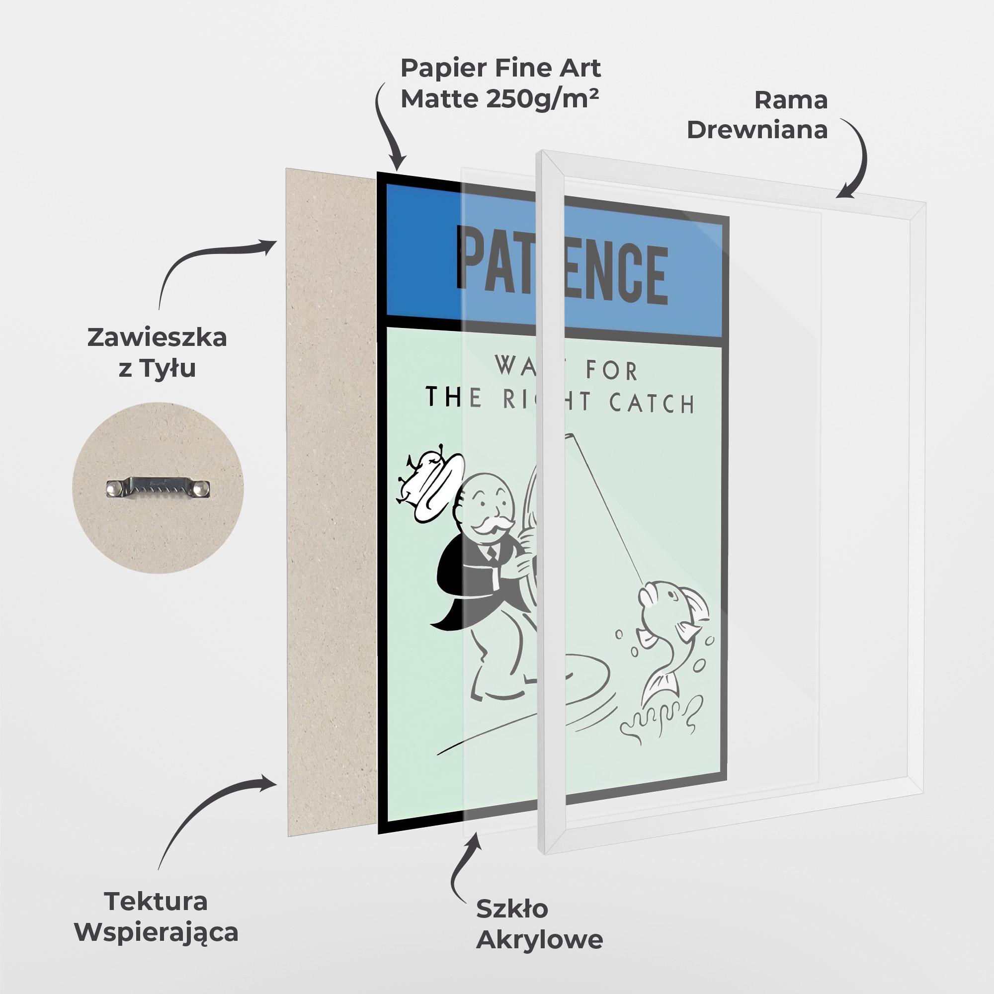 Plakat w Ramie Patience mockup 1